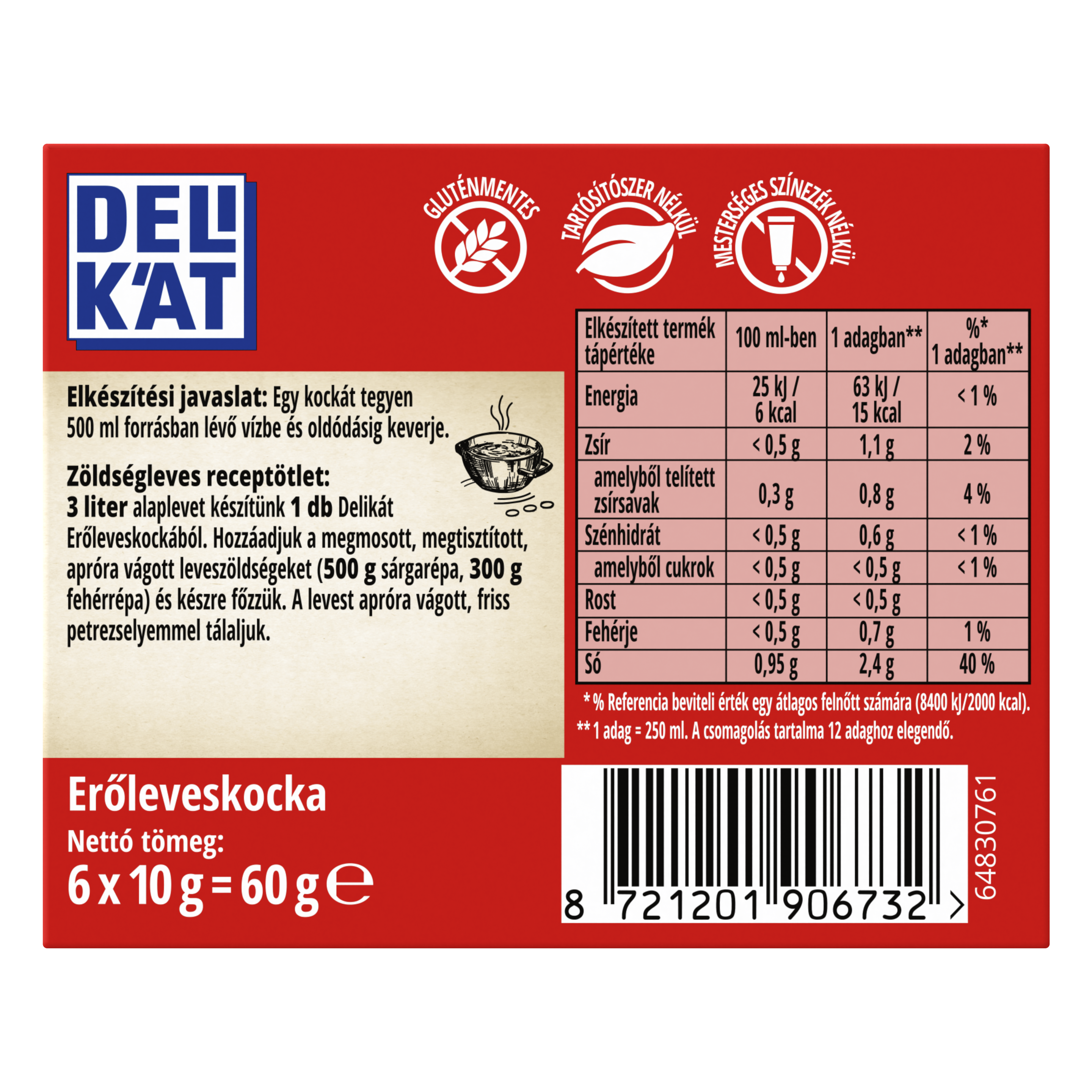 Delikát Erőleveskocka