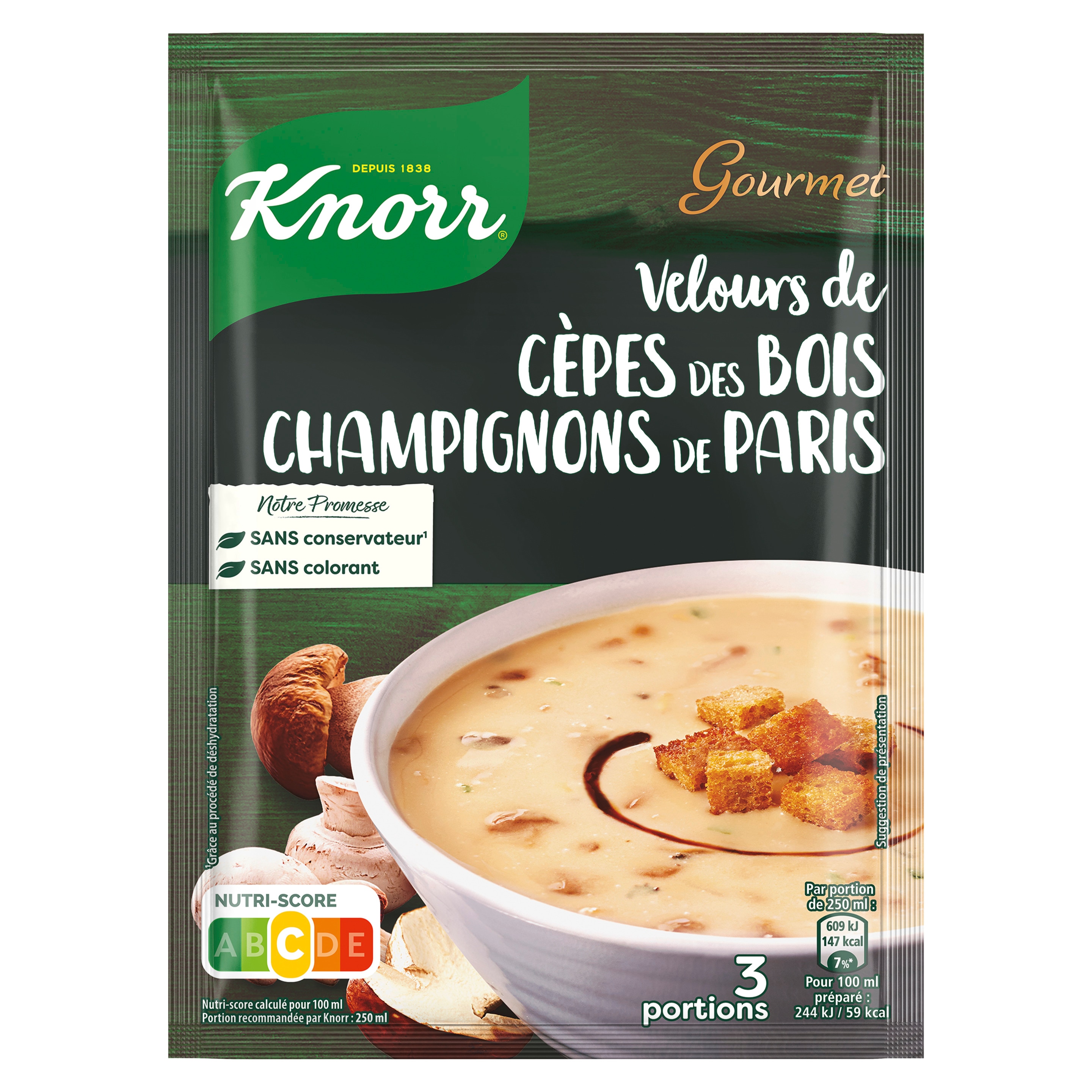 Soupe Velours de Cepes Champignons Knorr