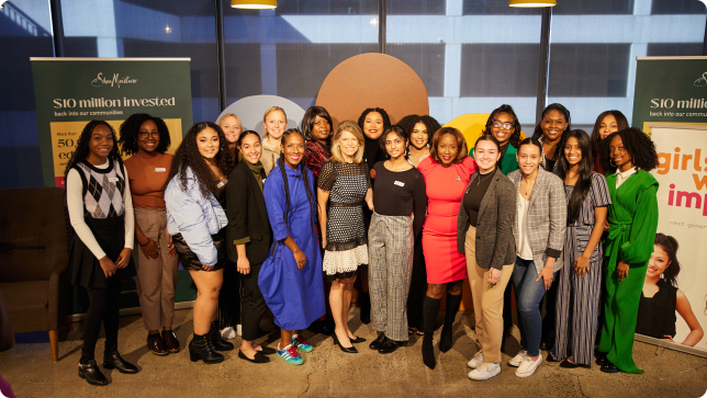 Our purpose - group photo with women, who participated in our grants