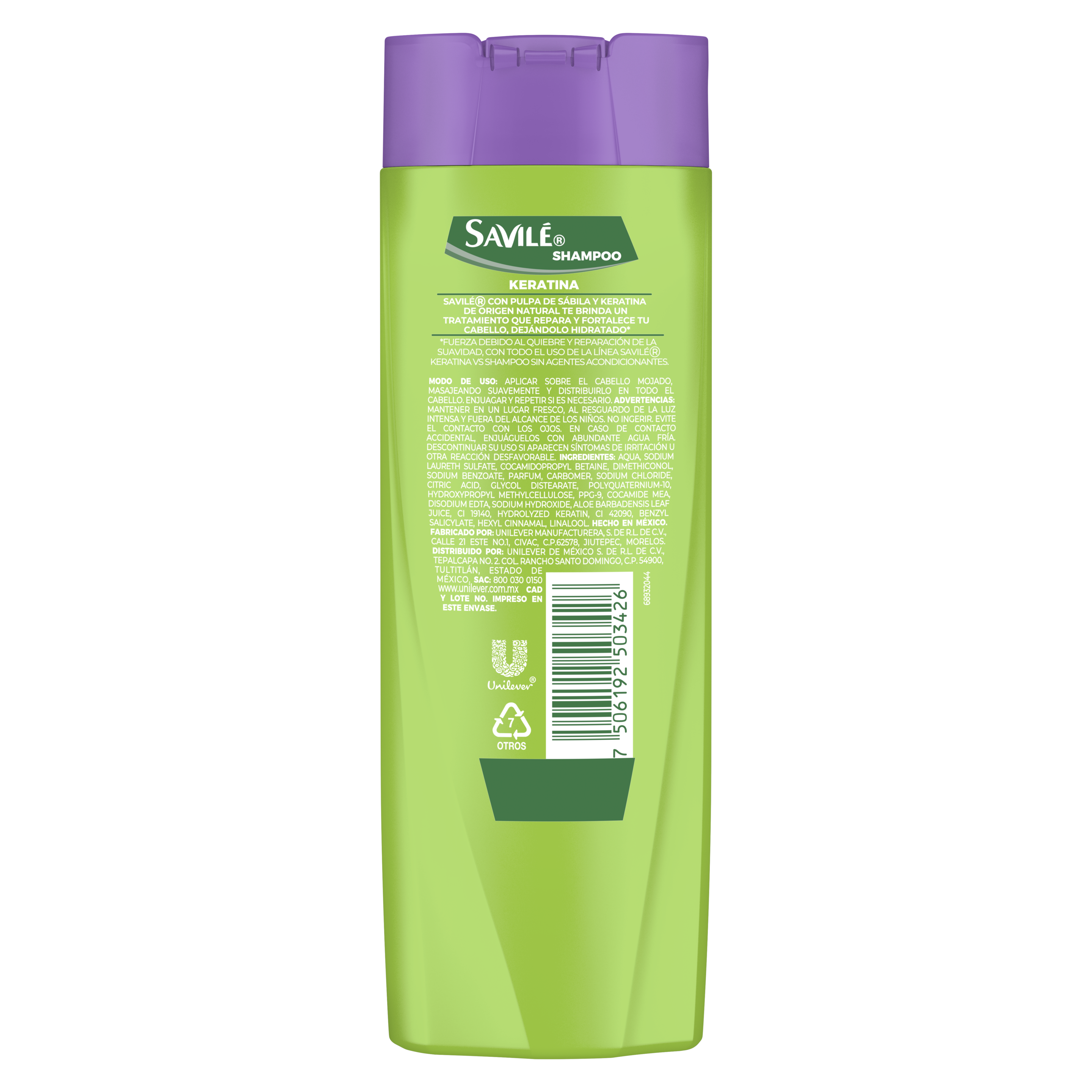 Shampoo Savilé Keratina