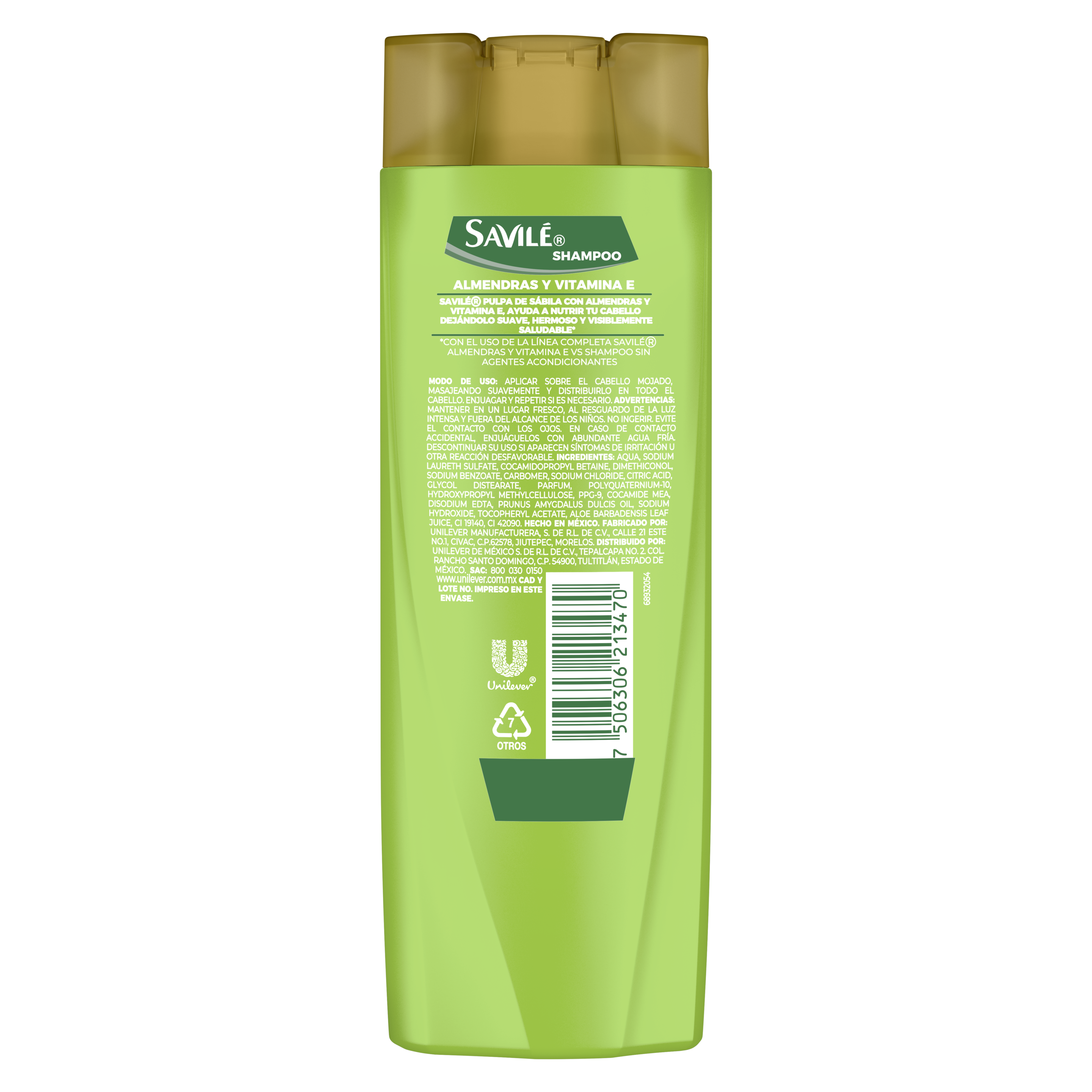 Shampoo Savilé Almendra