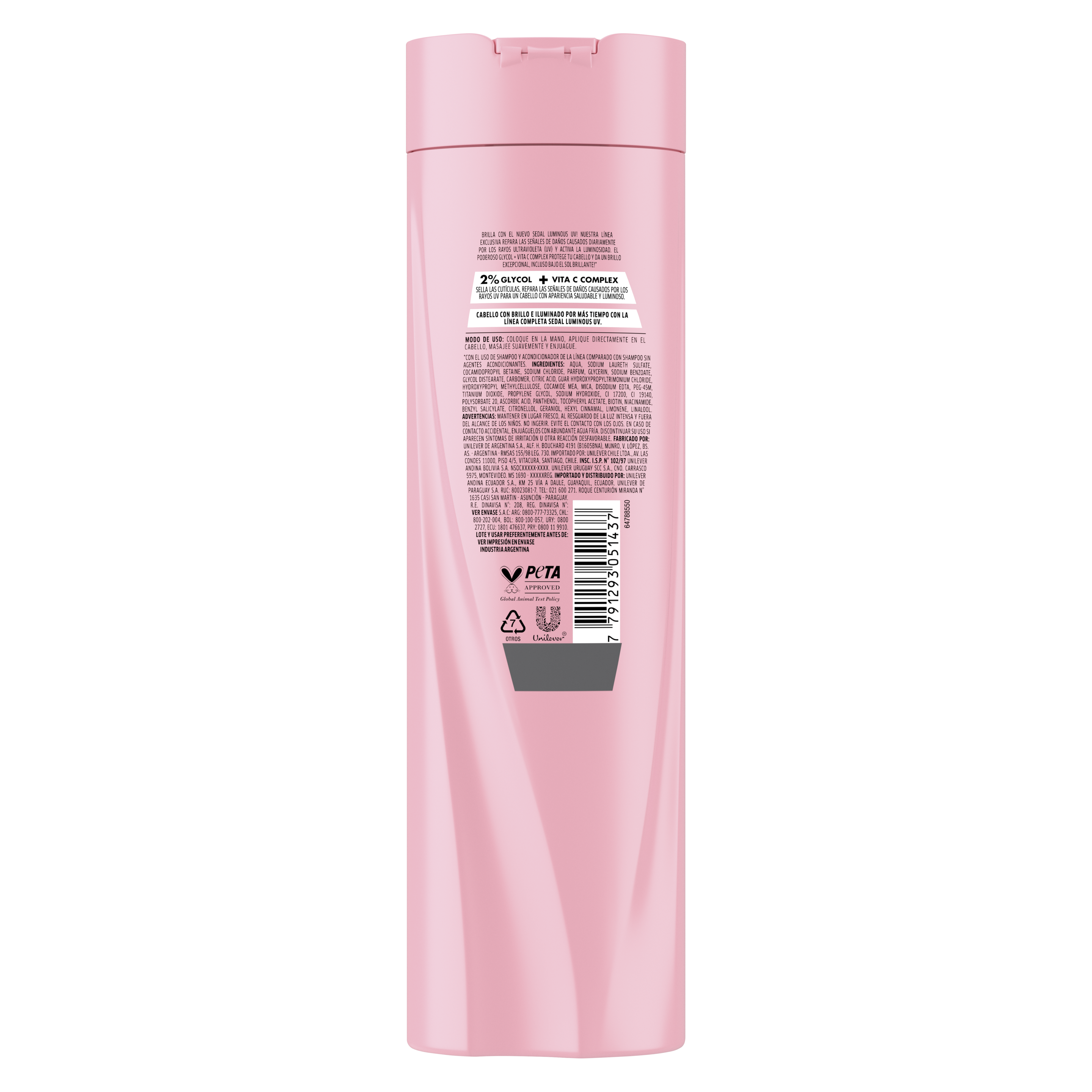 Sedal Shampoo Glycol + Vita C