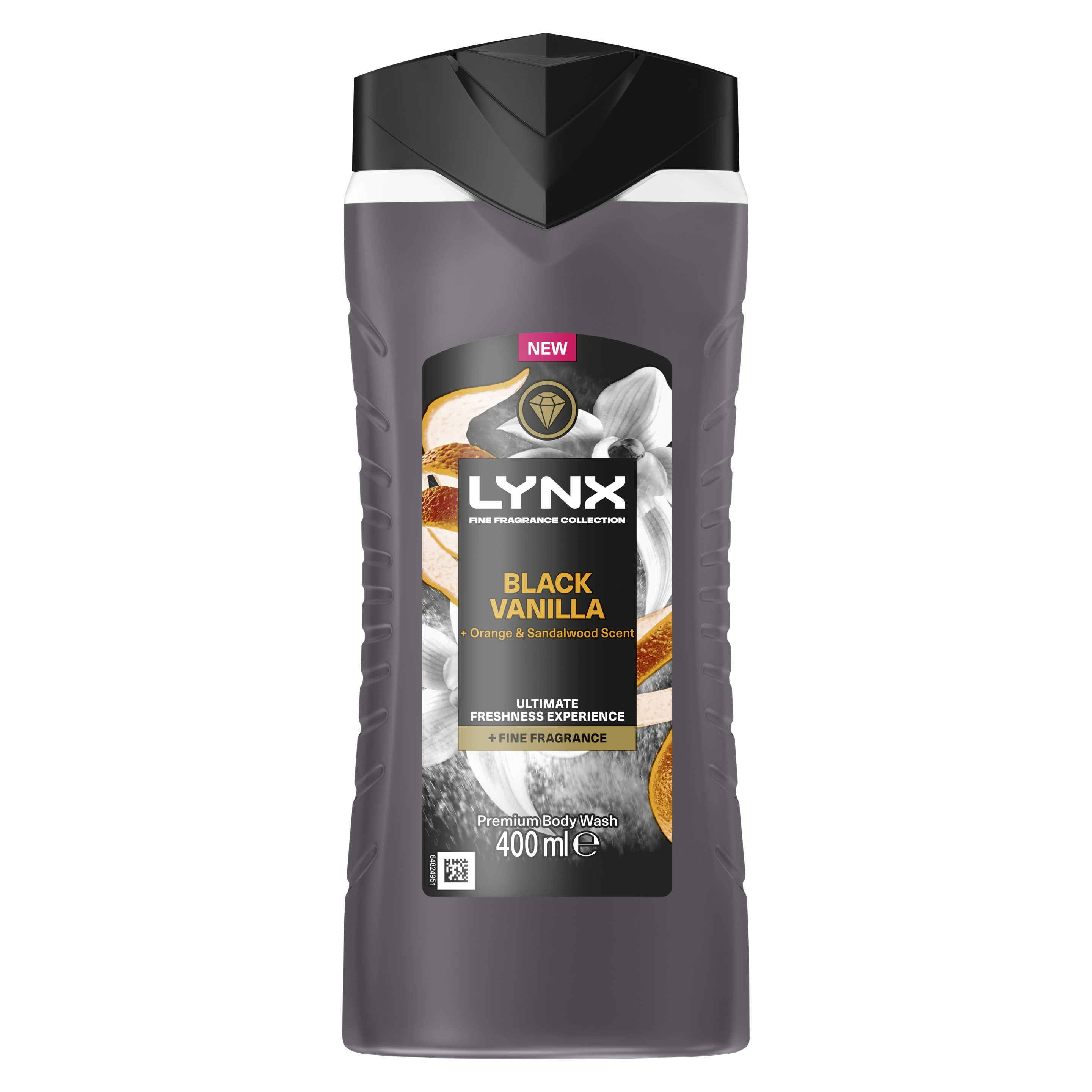 Lynx  Black Vanilla Premium  Body Wash packshot