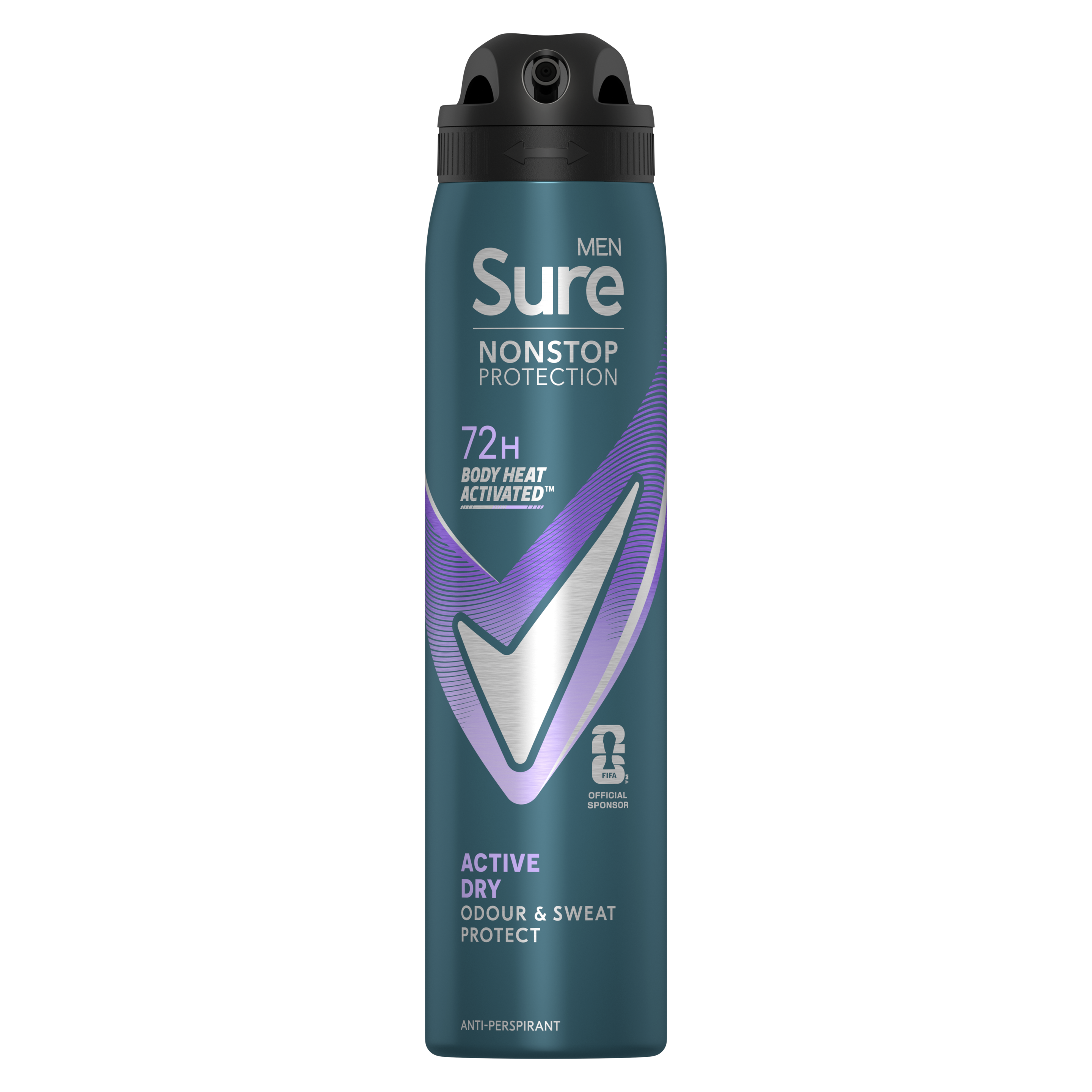 Active Dry Nonstop Protection Spray Front of pack