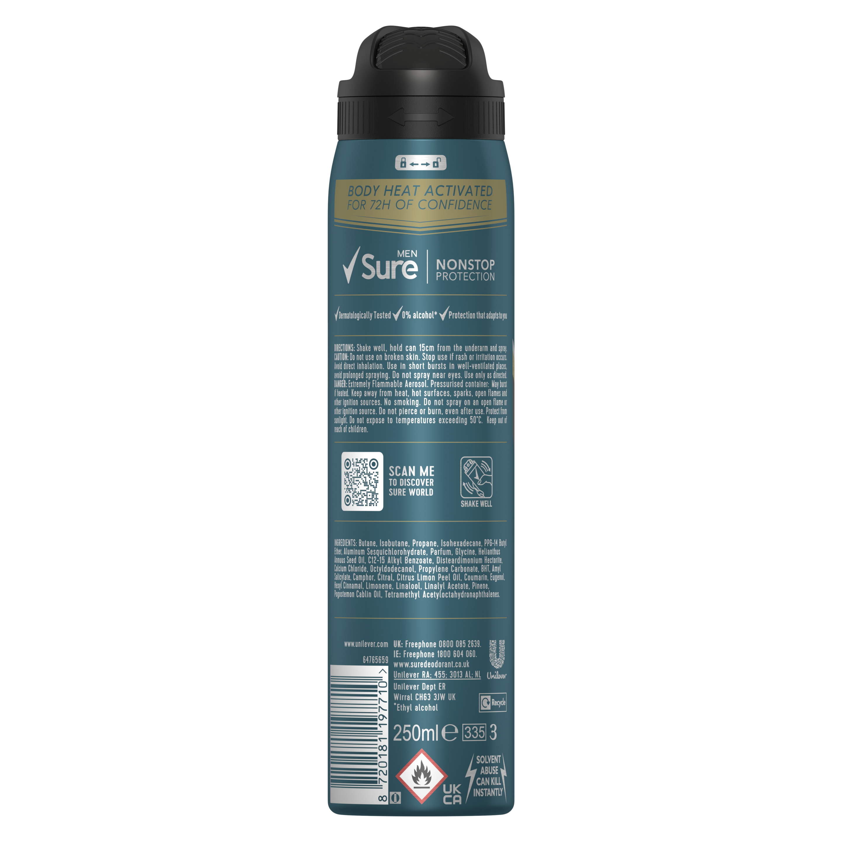Sure Men 72hr Sport Cool Antiperspirant Deodorant Spray