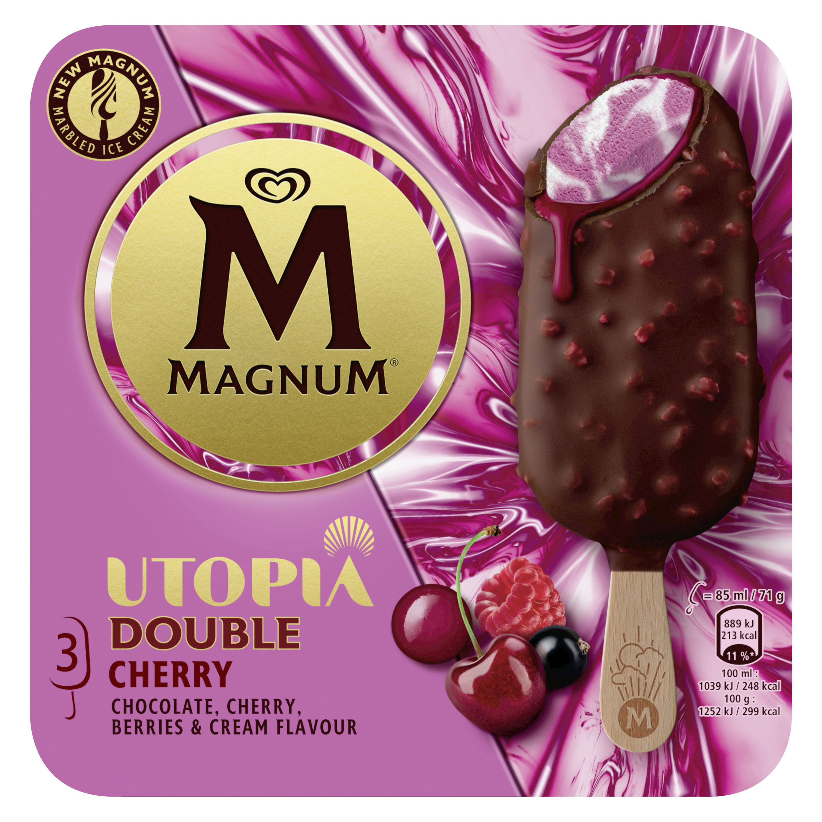 Magnum Double Cherry Multipack packshot