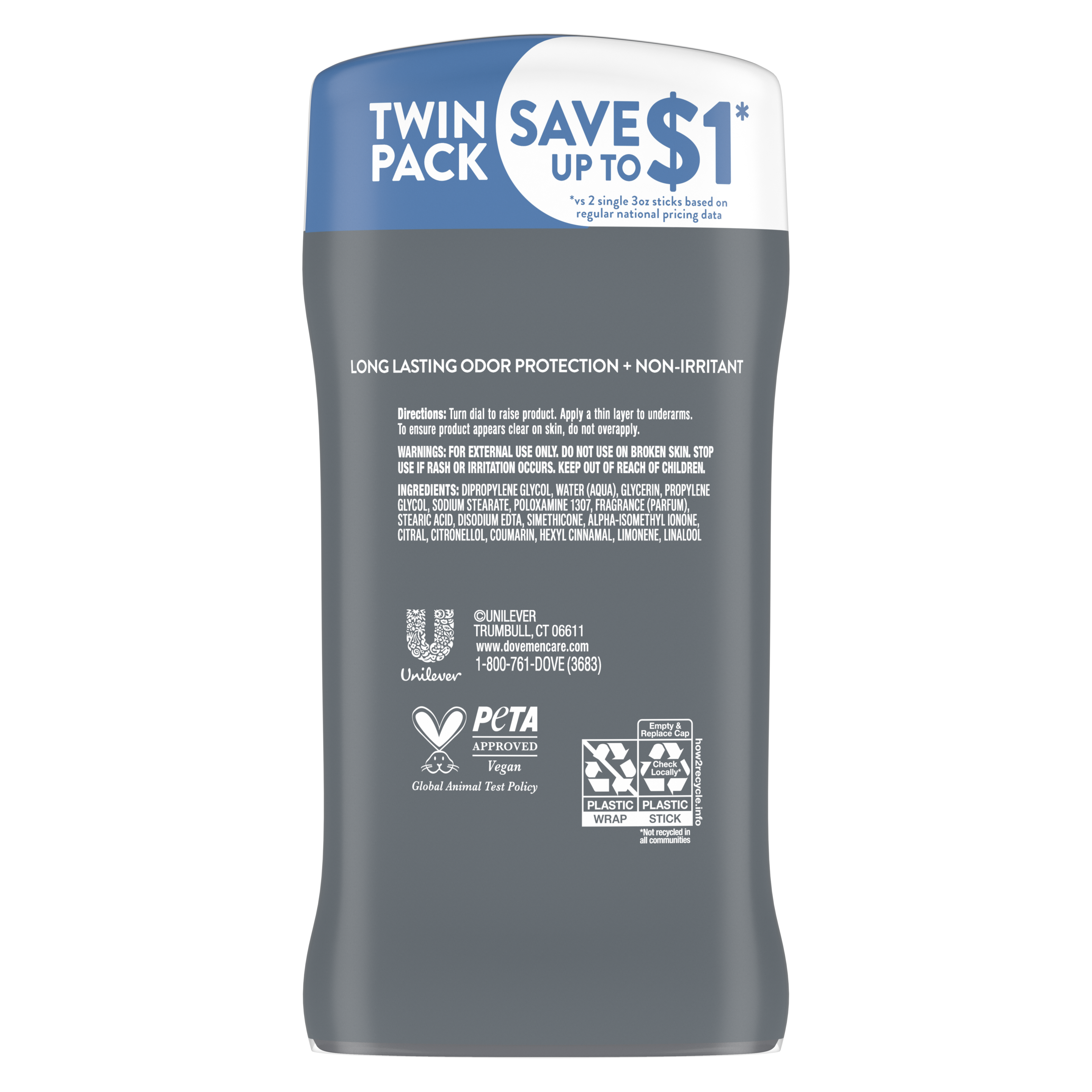 Dove Men+Care Clean Comfort Deodorant Stick
