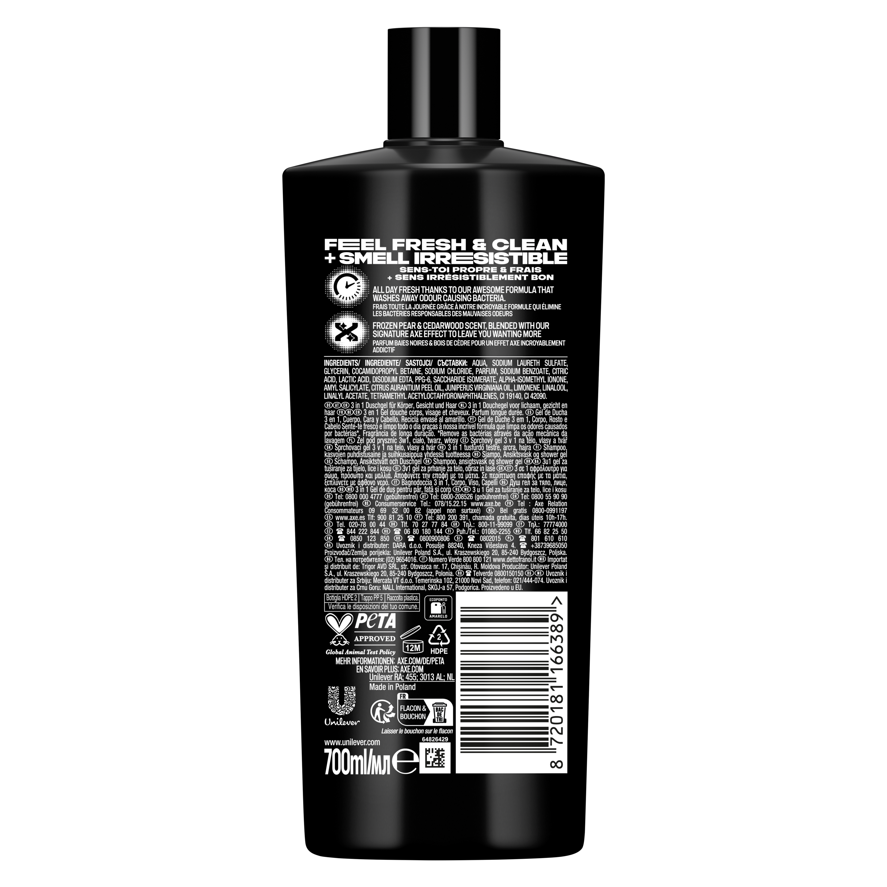 Гель для душу AXE Black 700ml