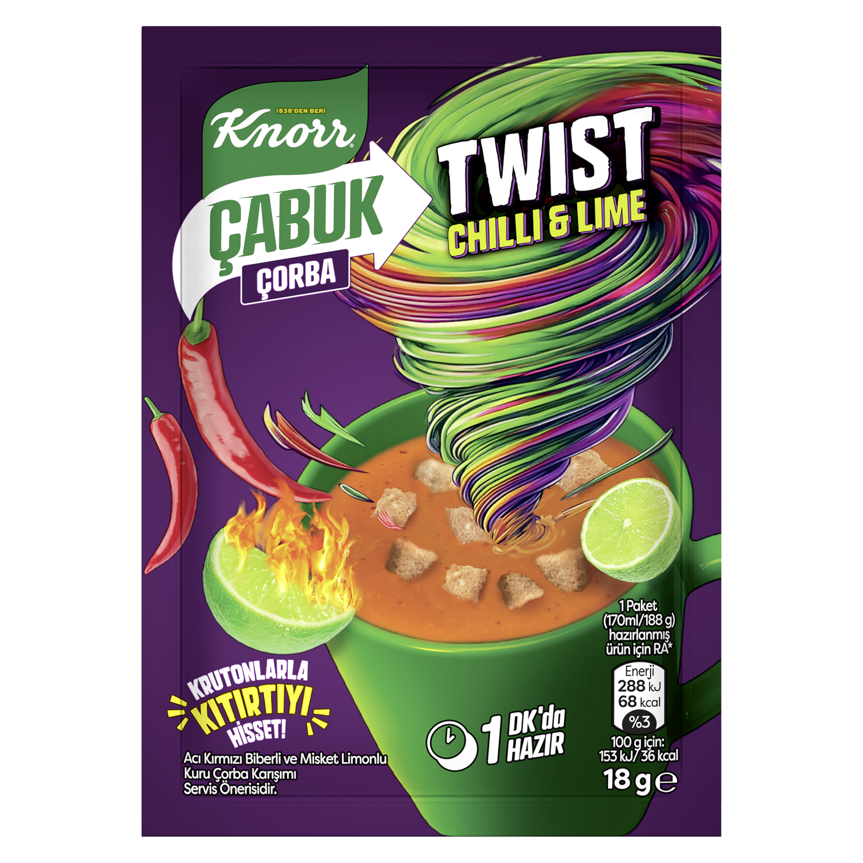 Knorr Çabuk Çorba Chilli & Lime packshot