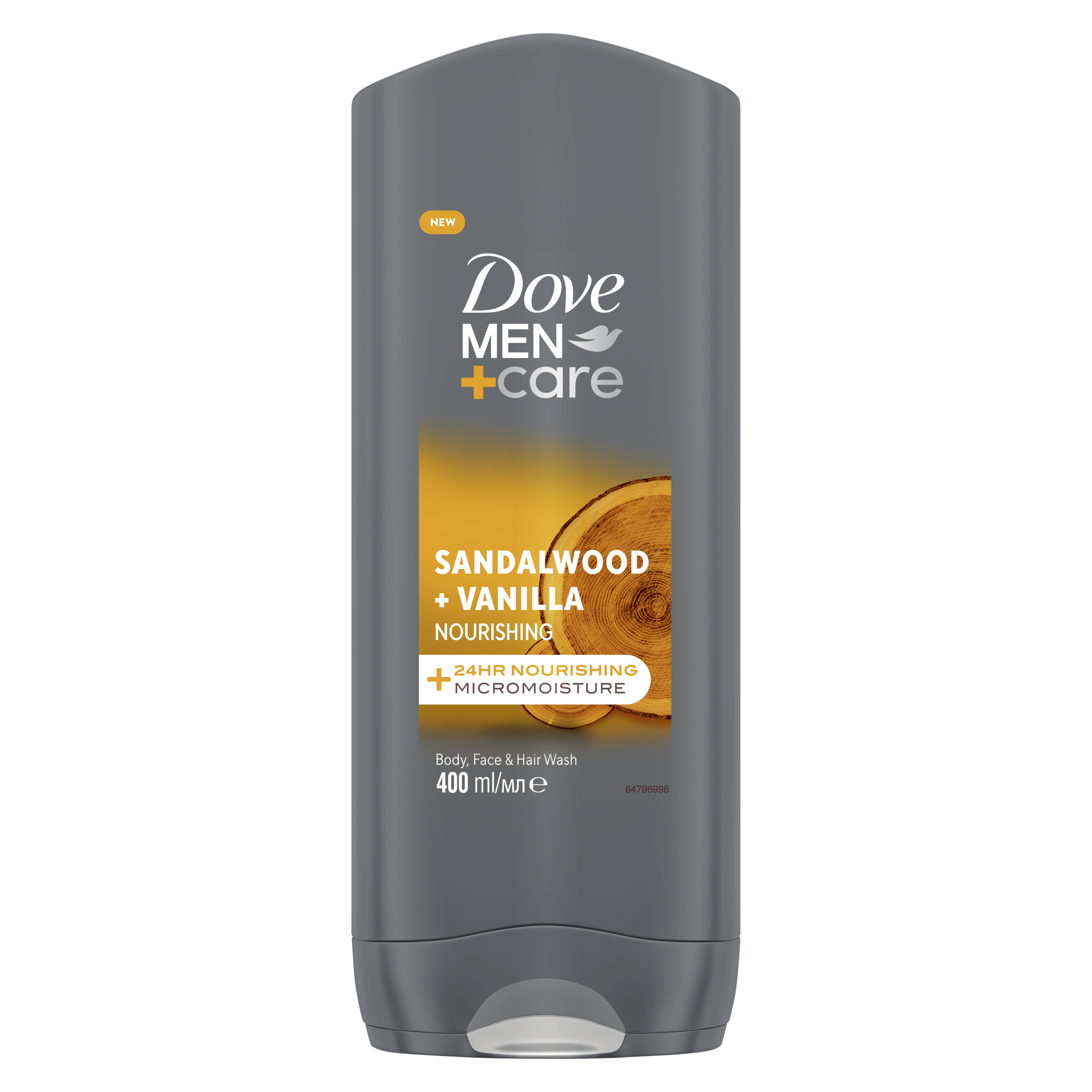 Dove Men+Care Sandalwood + Vanilla 3-in-1 Hair