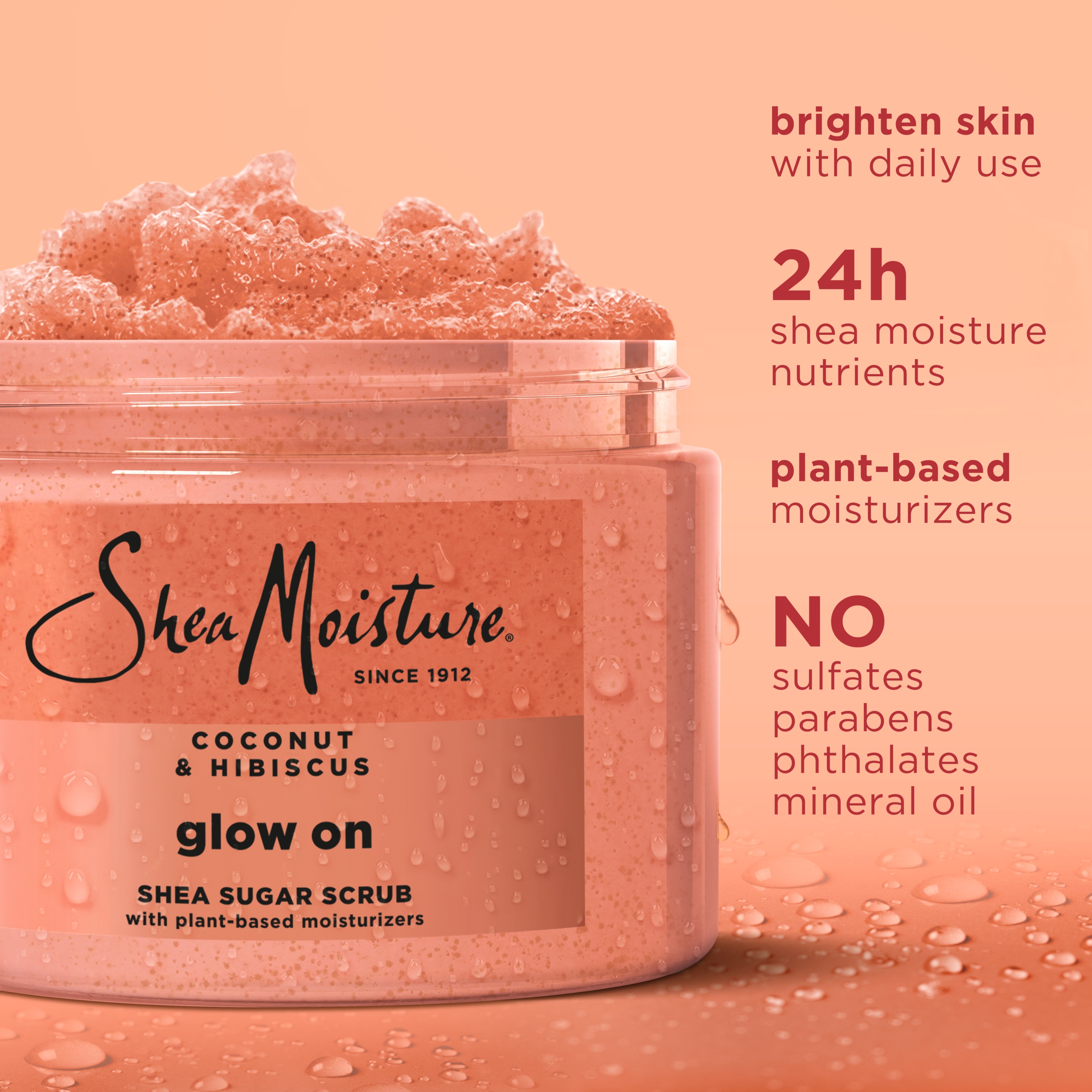 Coconut & Hibiscus Glowing Radiance Shea Sugar Scrub