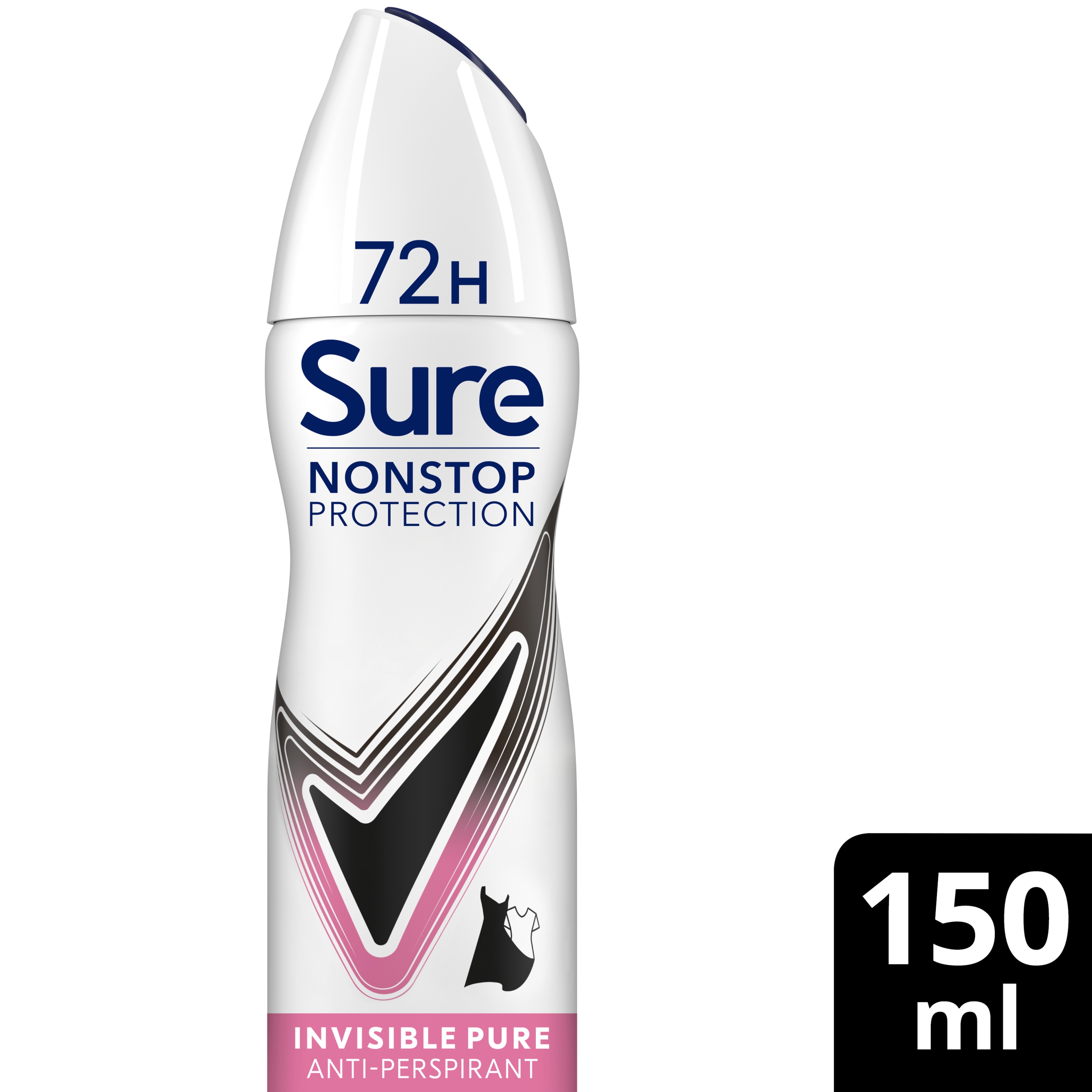 Sure Women 72hr Invisible Pure Antiperspirant Deodorant Spray 150ml