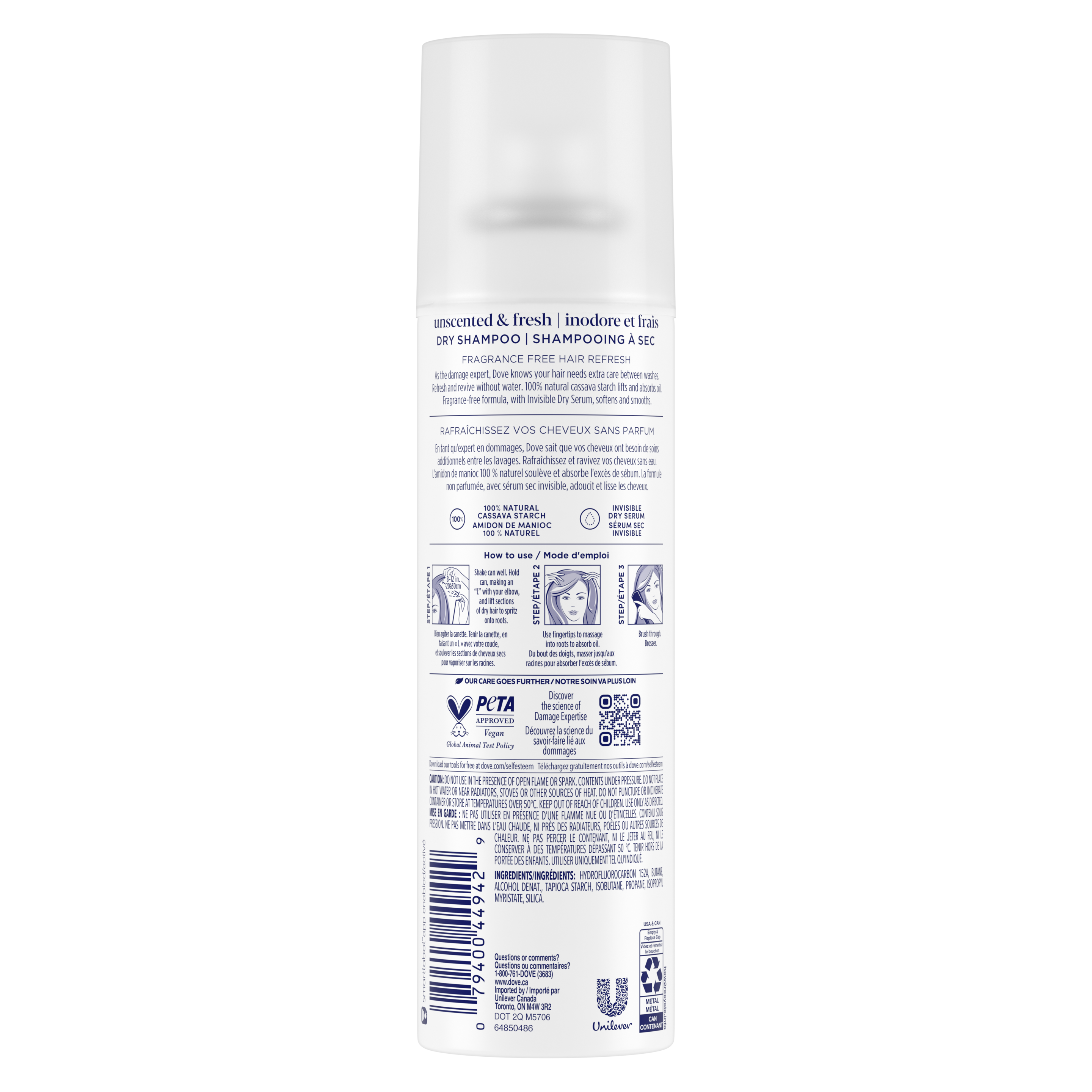 Unscented & Fresh Advanced Dry Shampoo