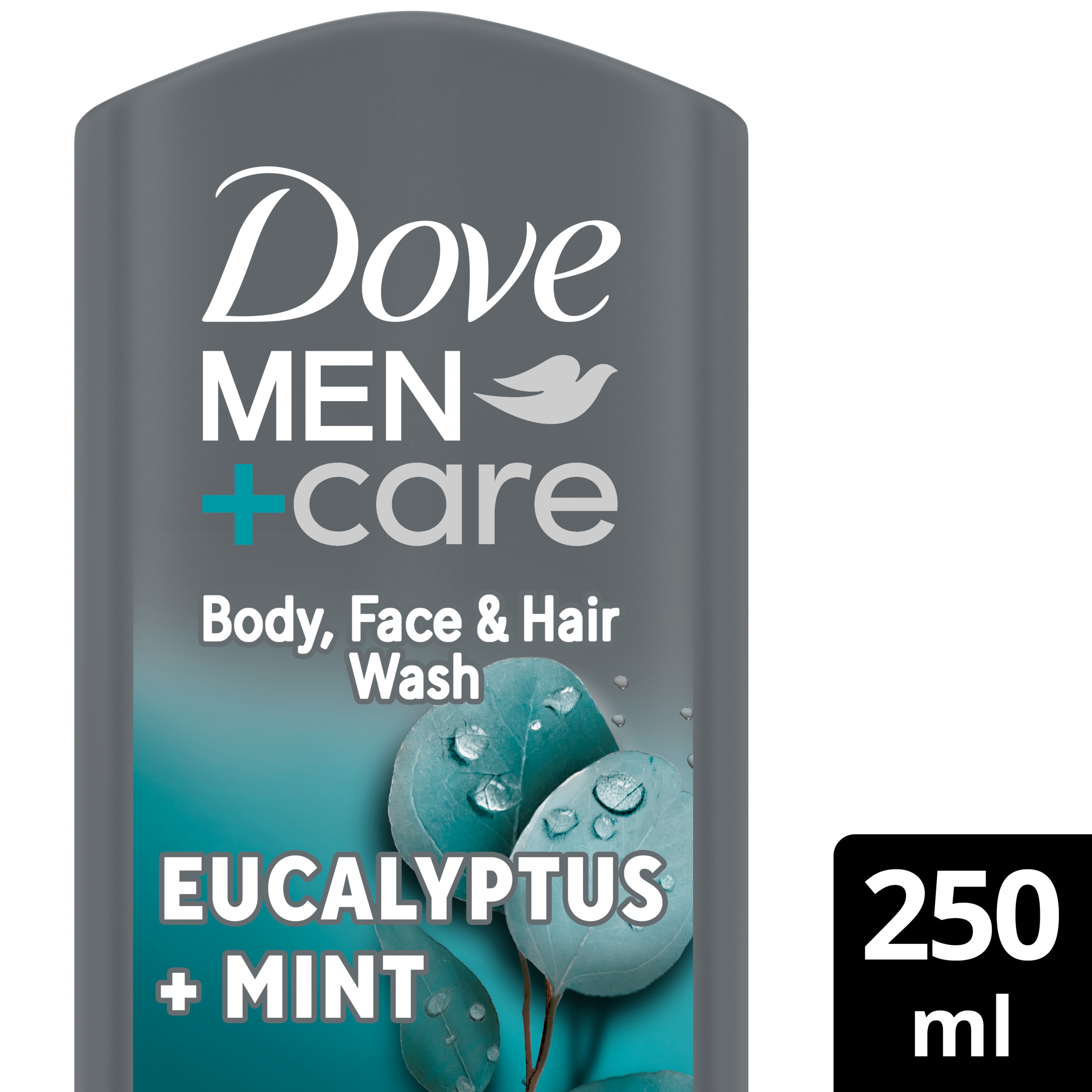 Dove Men+Care Eucalyptus + Mint 3-in-1 Hair, Face and Body Wash 250ml