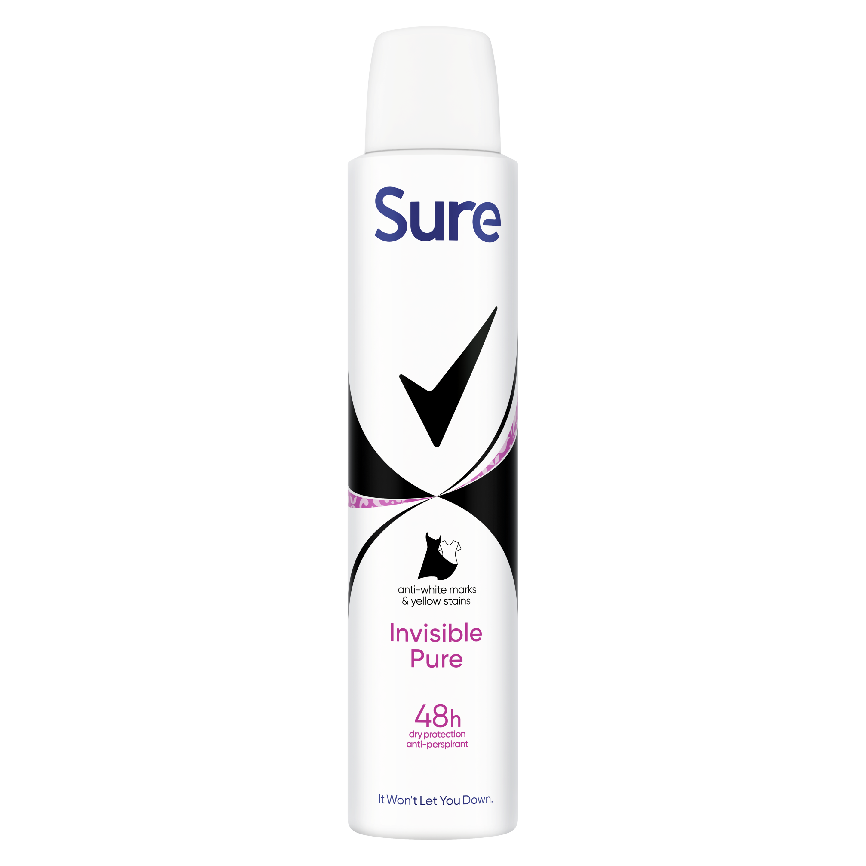 Sure Invisible Pure 48 hour protection can