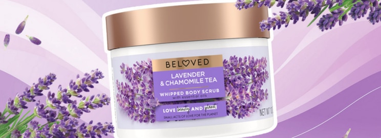 BELOVED lavender and chamomile body scrub