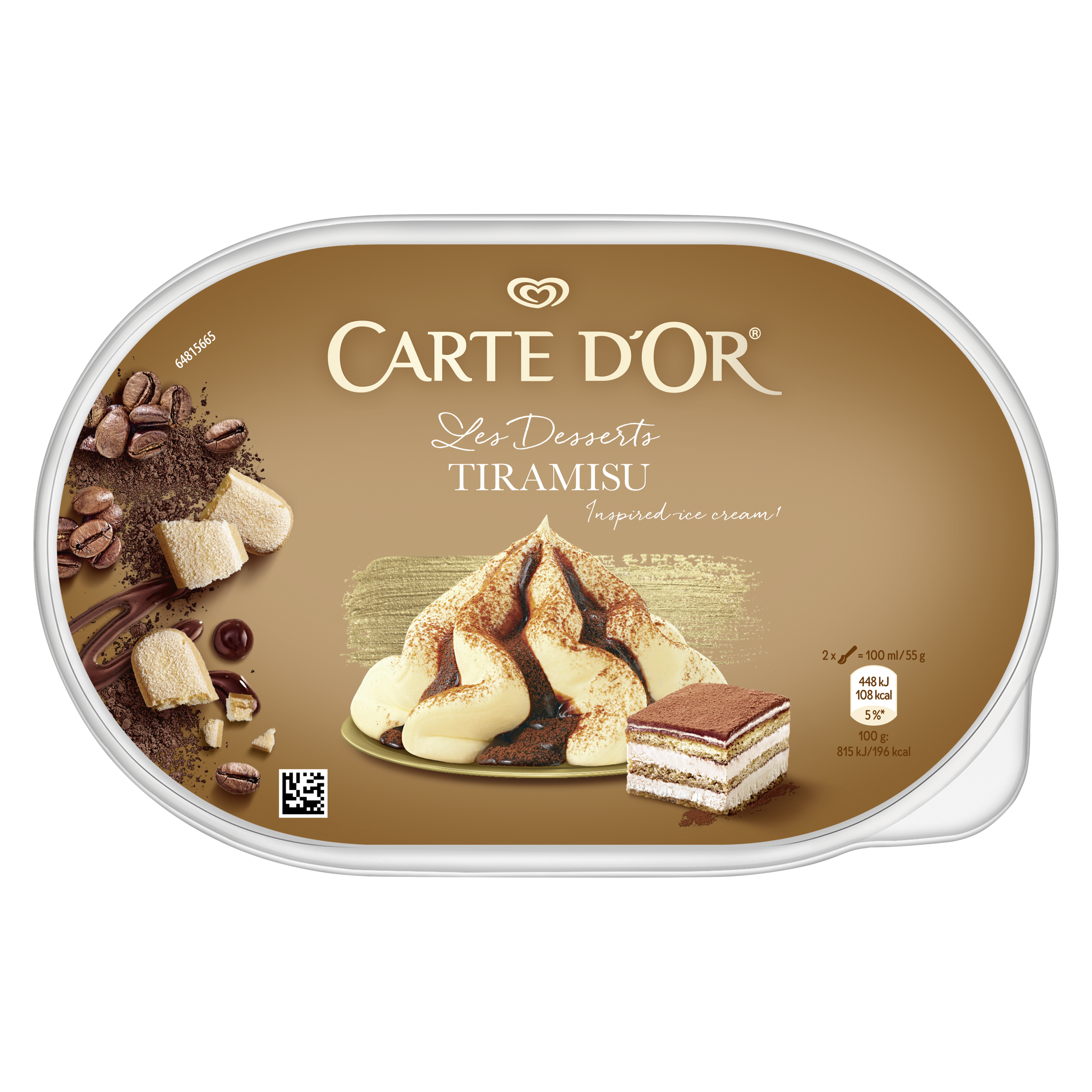 Carte D'Or Tiramisu 825ml packshot