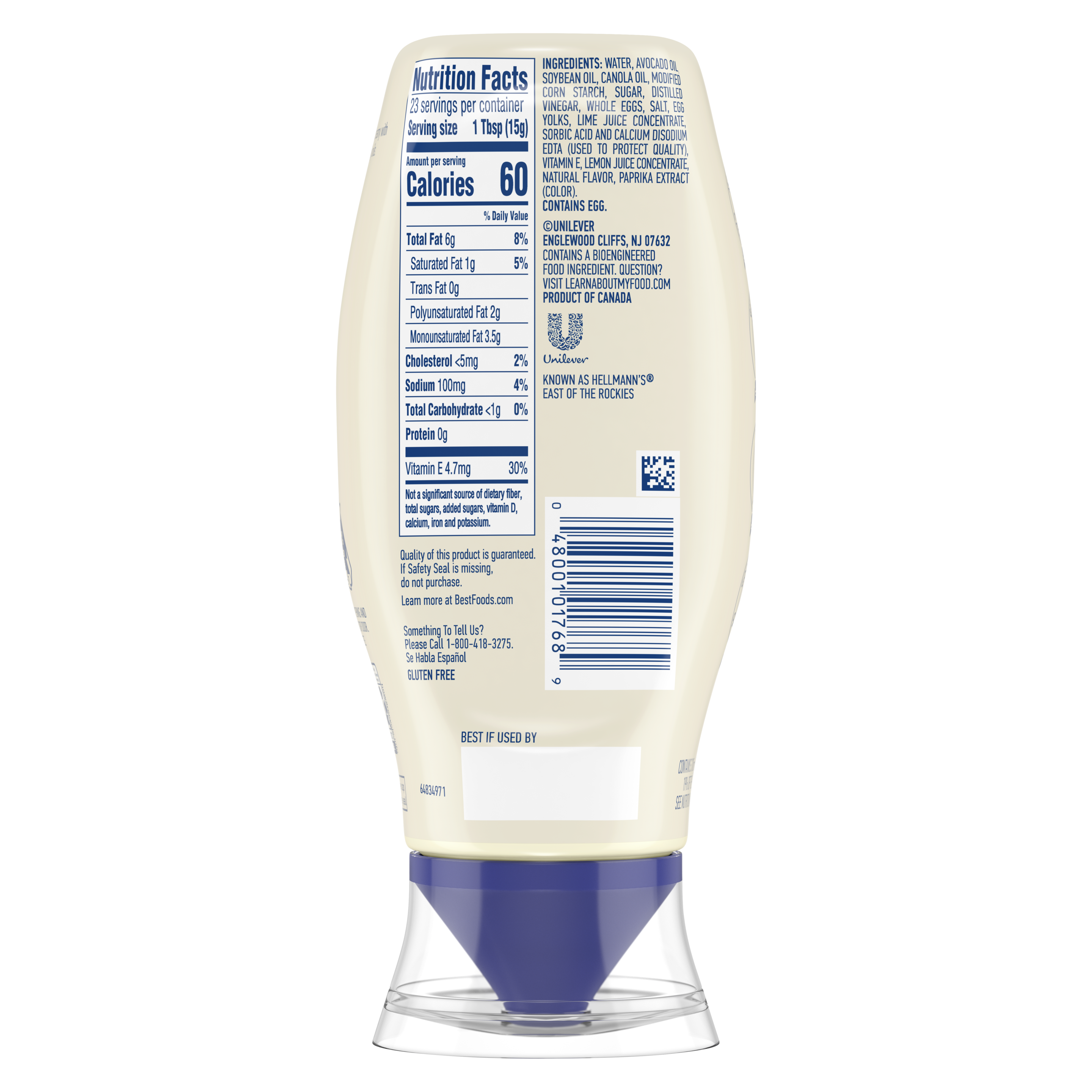 Avocado Oil Mayonnaise(Back)