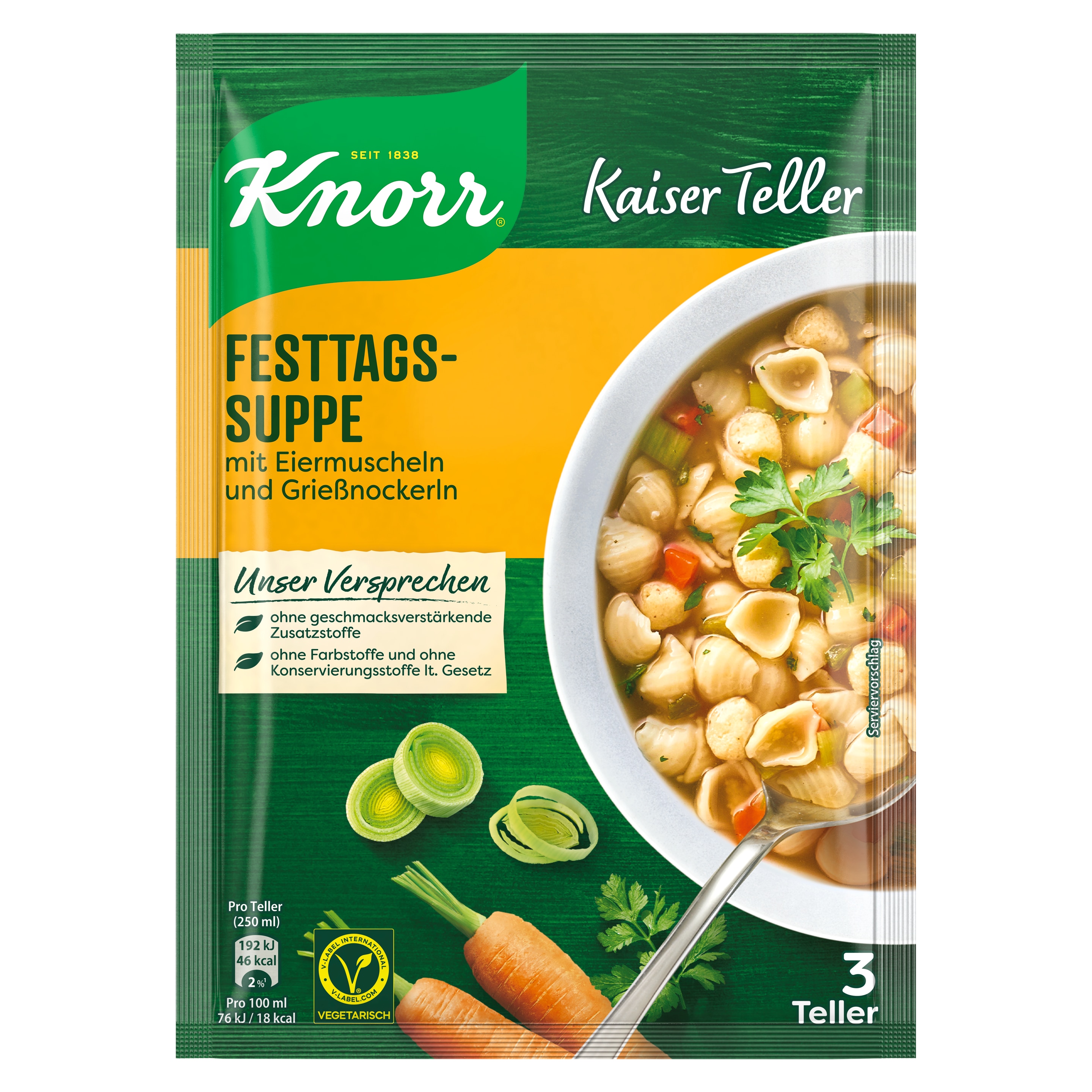 Knorr Kaiser Teller Festtagssuppe 3 Teller