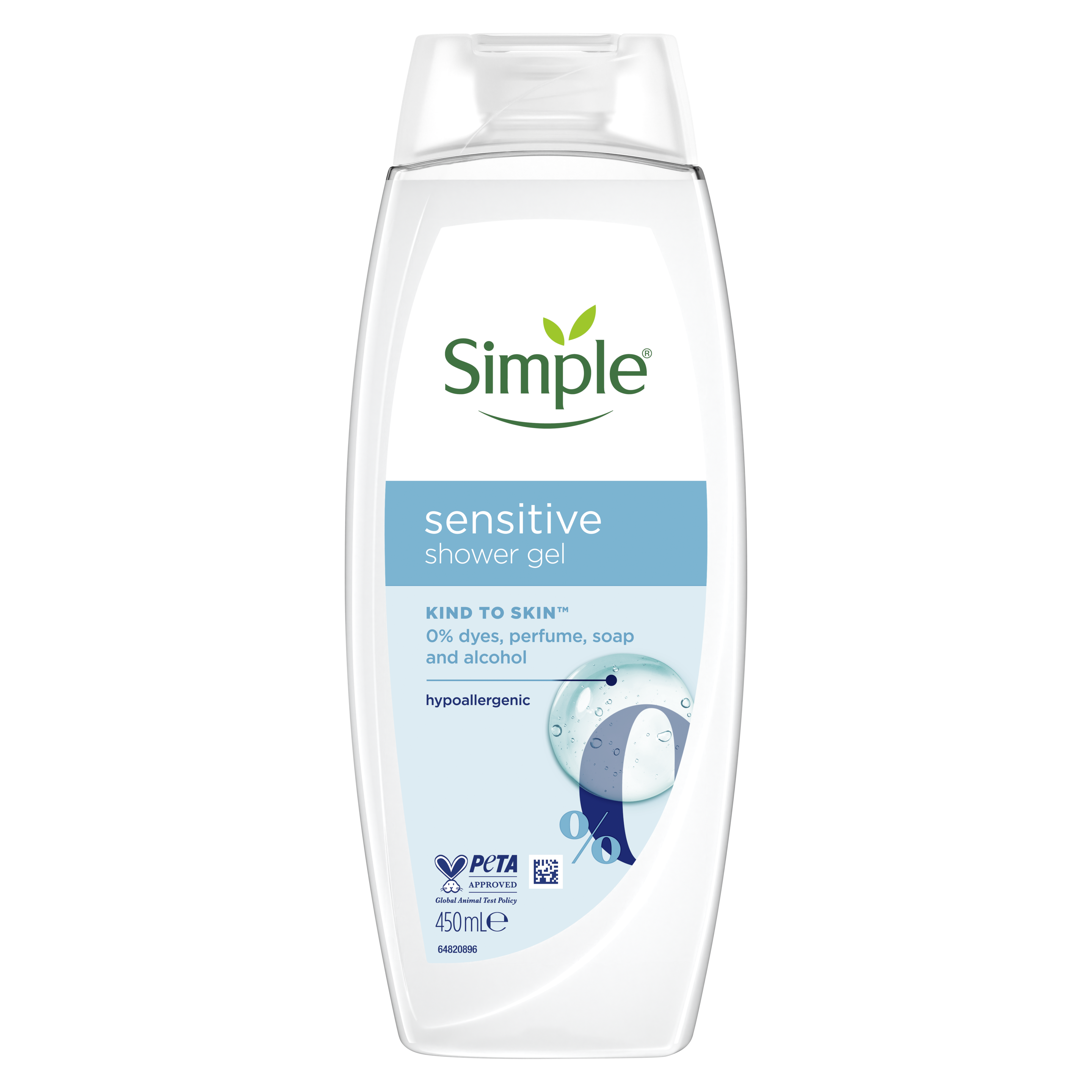 Simple Kind to Skin Sensitive Shower Gel 450 ml