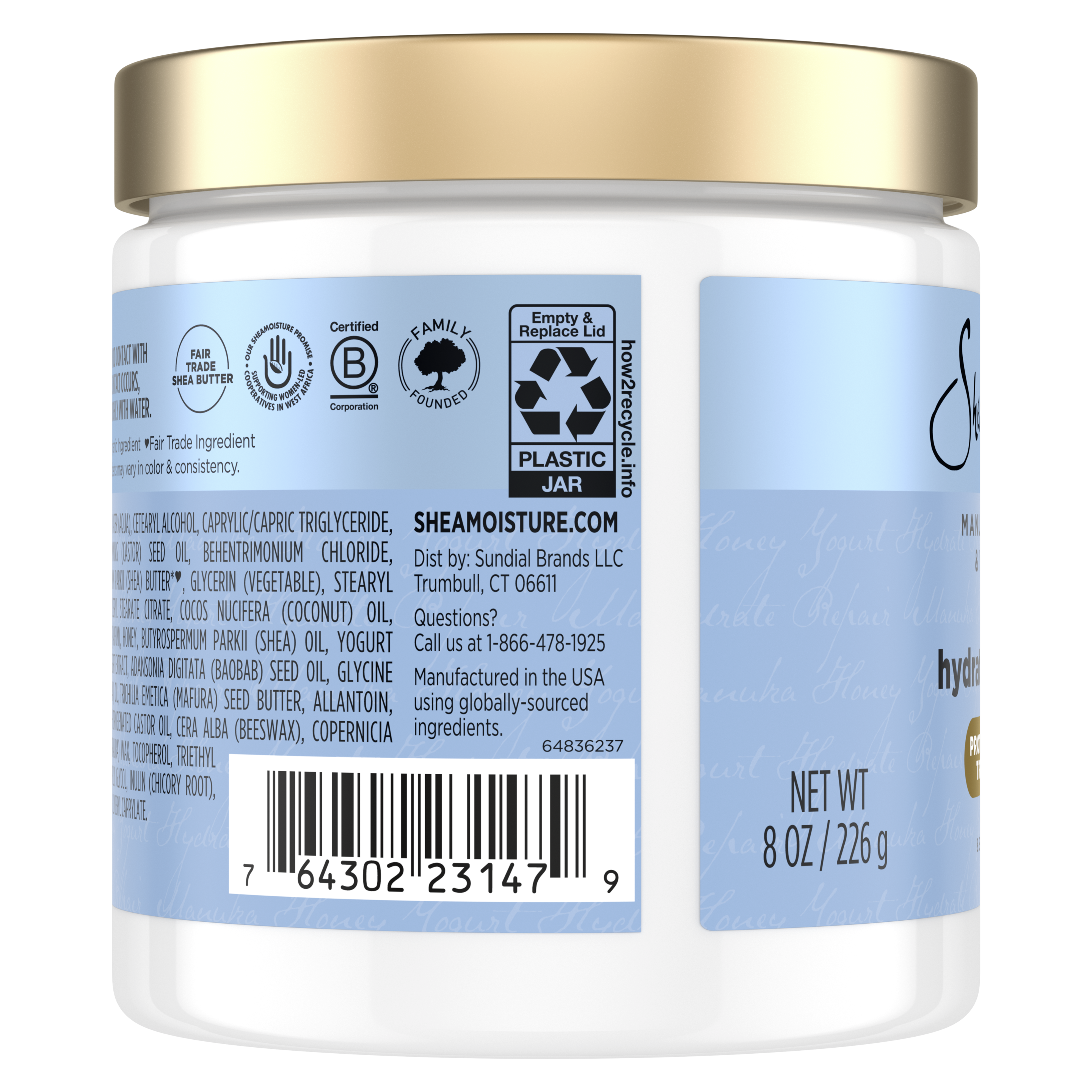 Manuka Honey & Yogurt Hydrate + Repair Protein-Strong Treatment 8oz