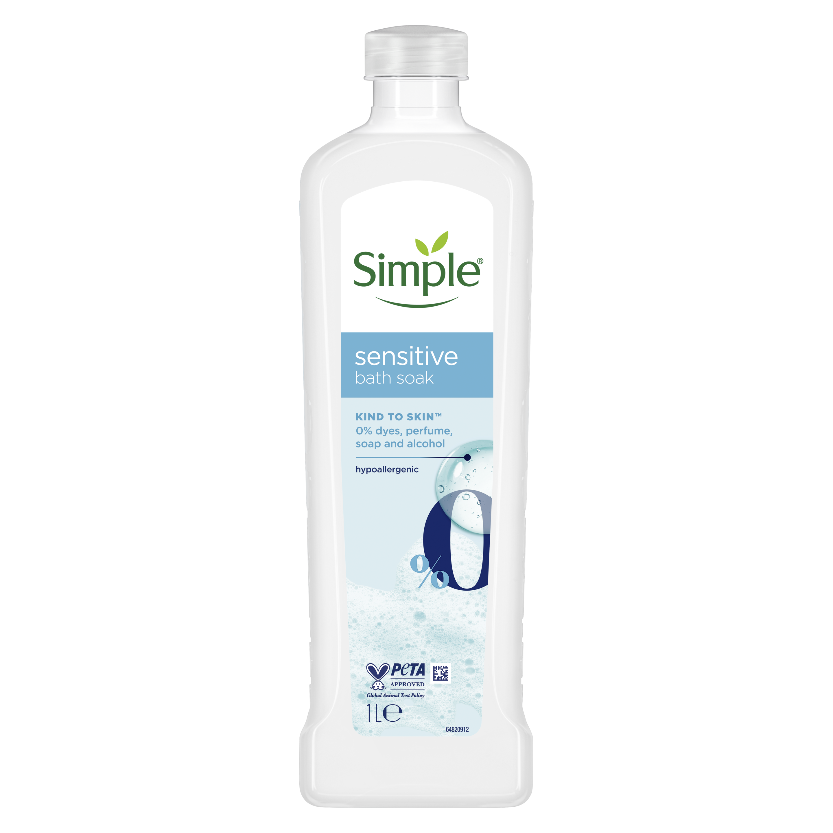 Simple Kind to Skin Sensitive Bath Soak 1 L