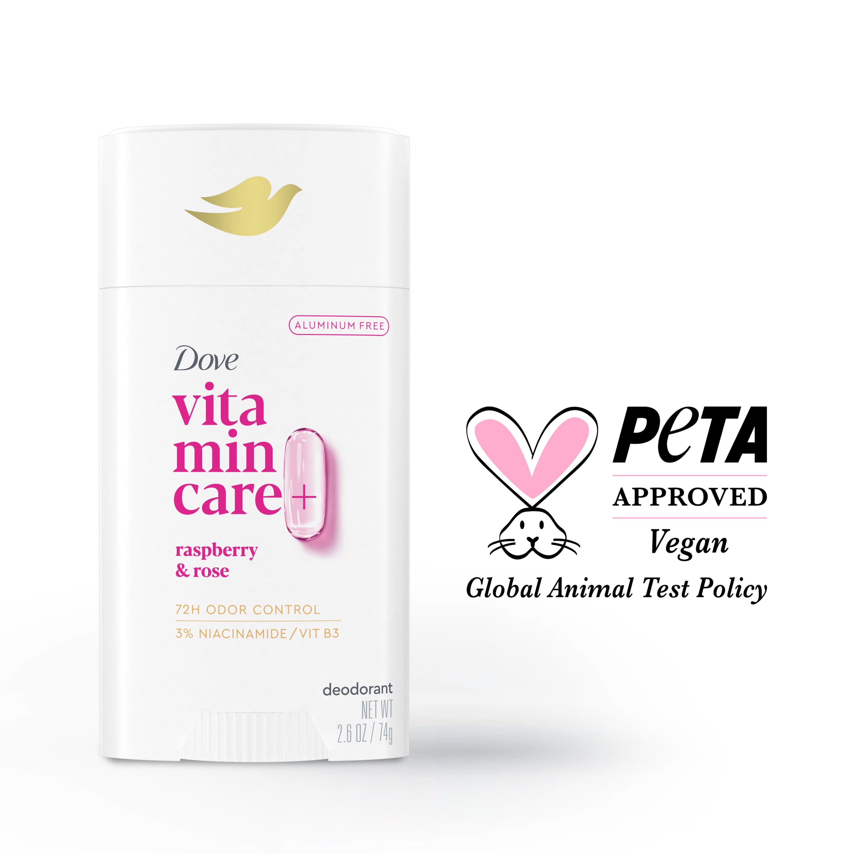 VitaminCare+ Deodorant Stick Raspberry & Rose