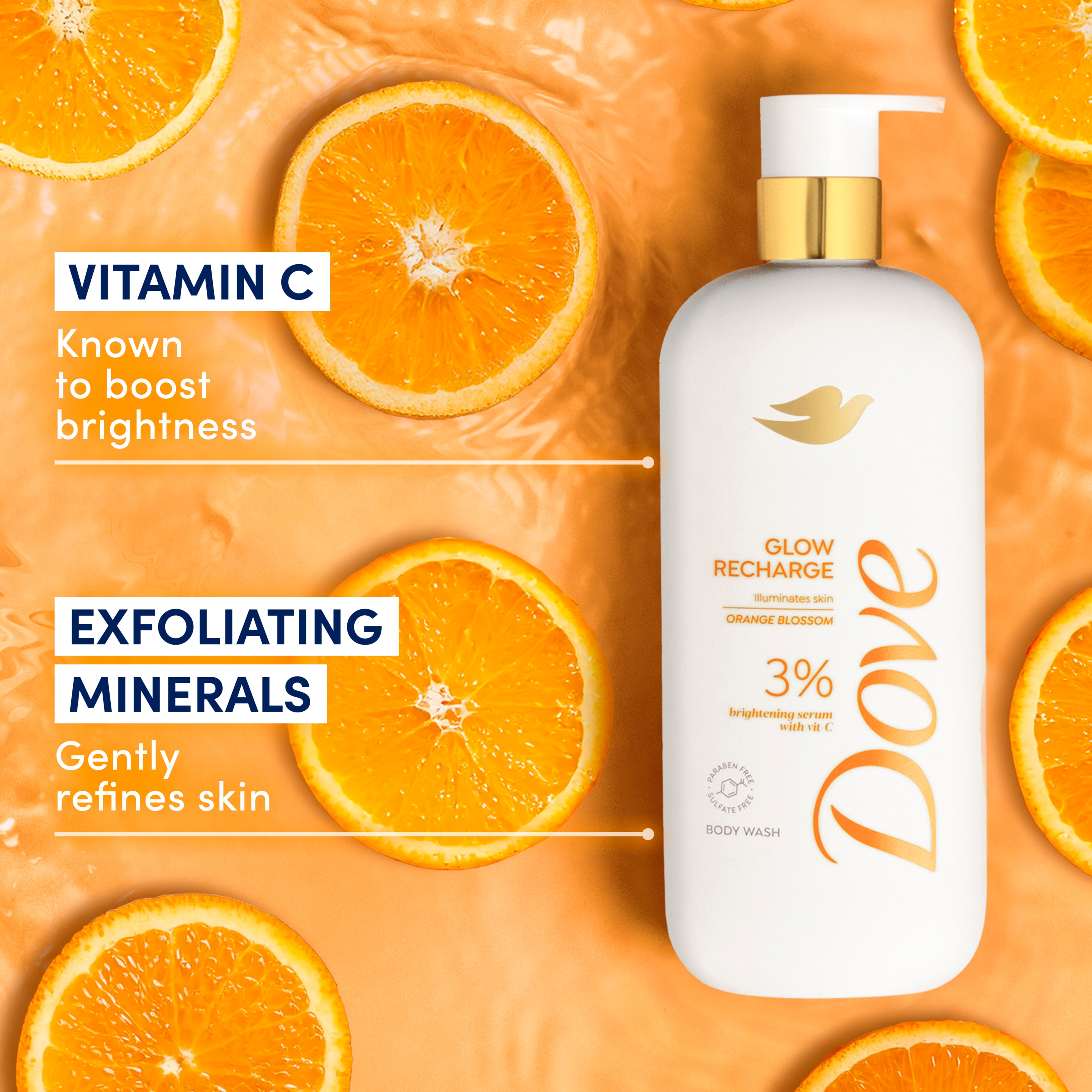 Glow Recharge Serum Body Wash with brightening Vitamin C