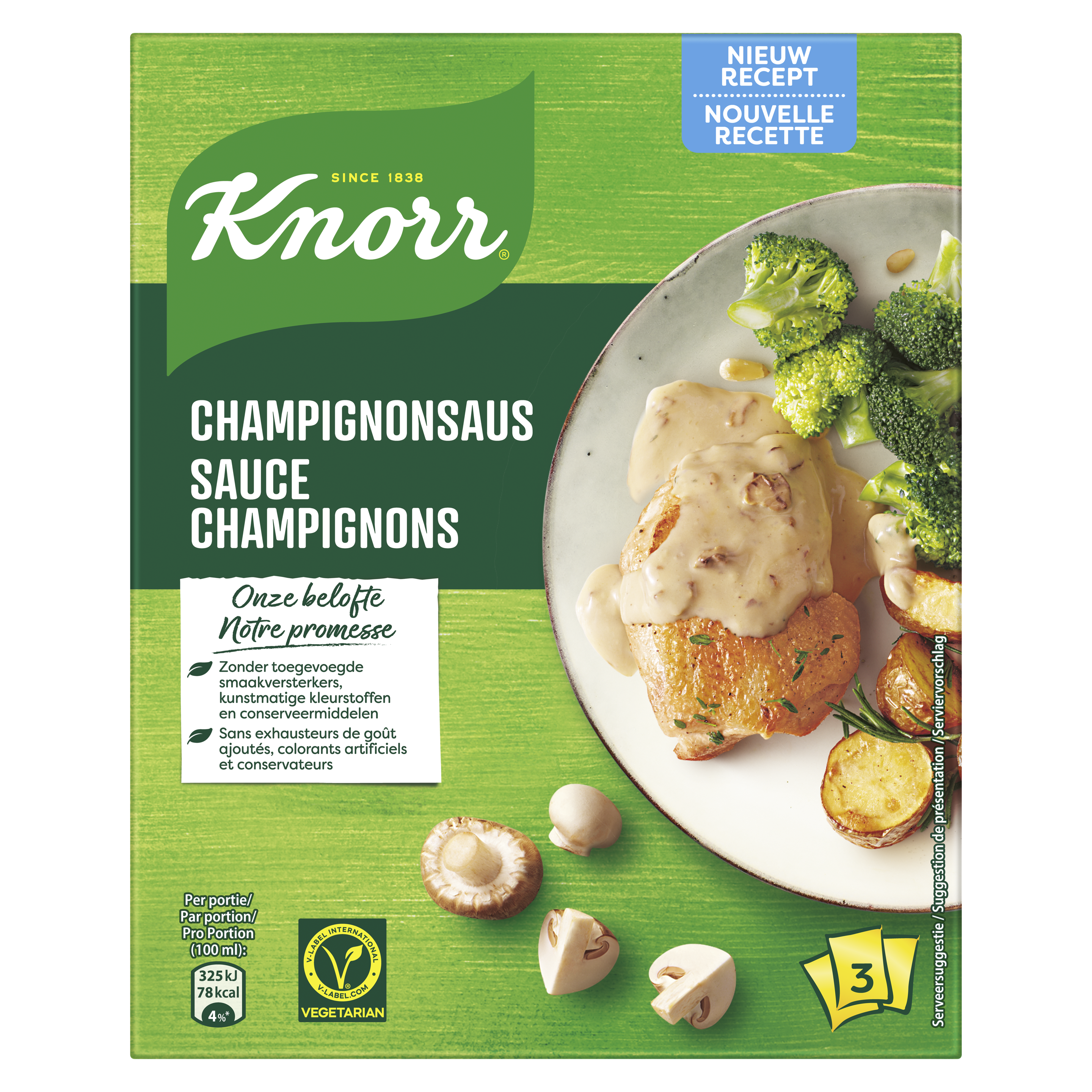 Sauce champignons 3x36 g