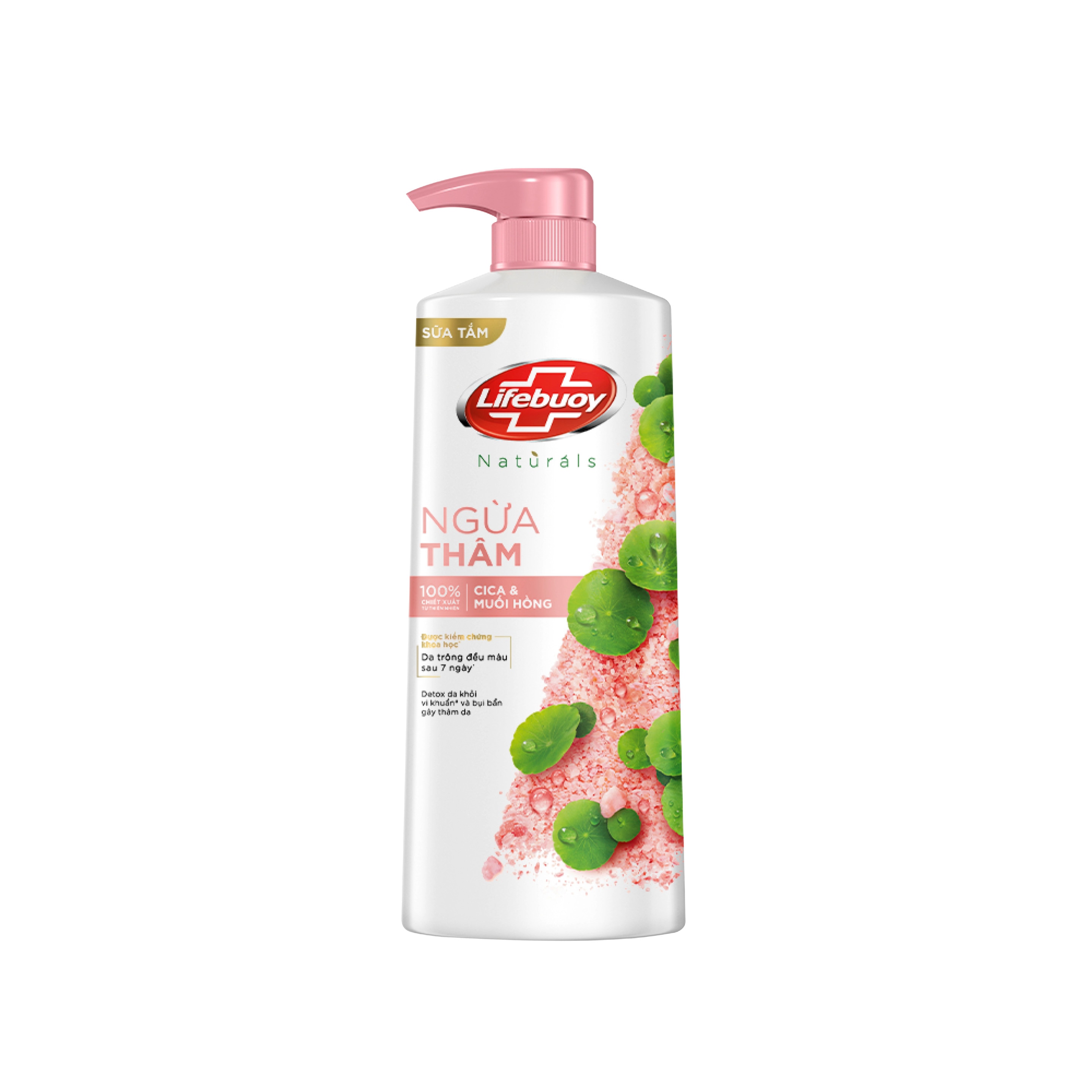 Sữa tắm Lifebuoy Detox và Bảo vệ khỏi vi khuẩn - Cica & Muối Hồng - Chai 800g packshot