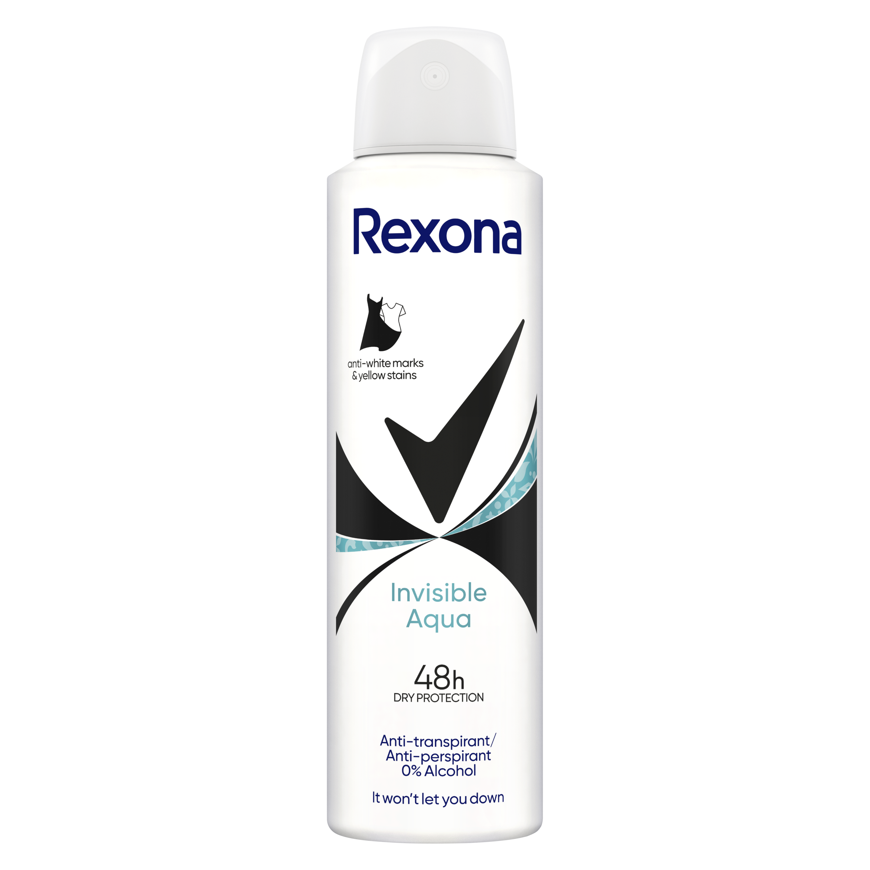 Antyperspirant spray dla kobiet Invisible aqua 150 ml Rexona