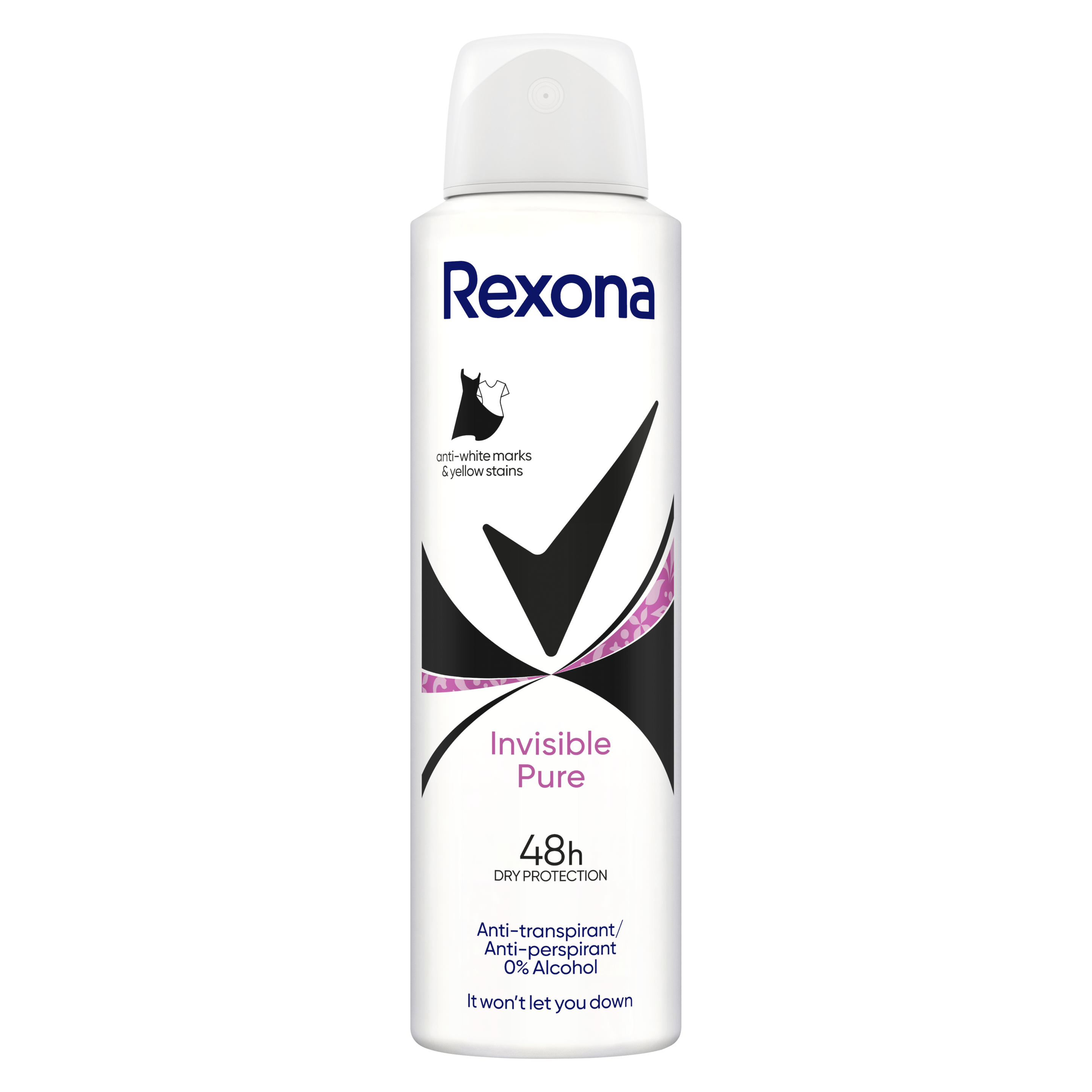 Antyperspirant spray dla kobiet Invisible pure 150 ml Rexona