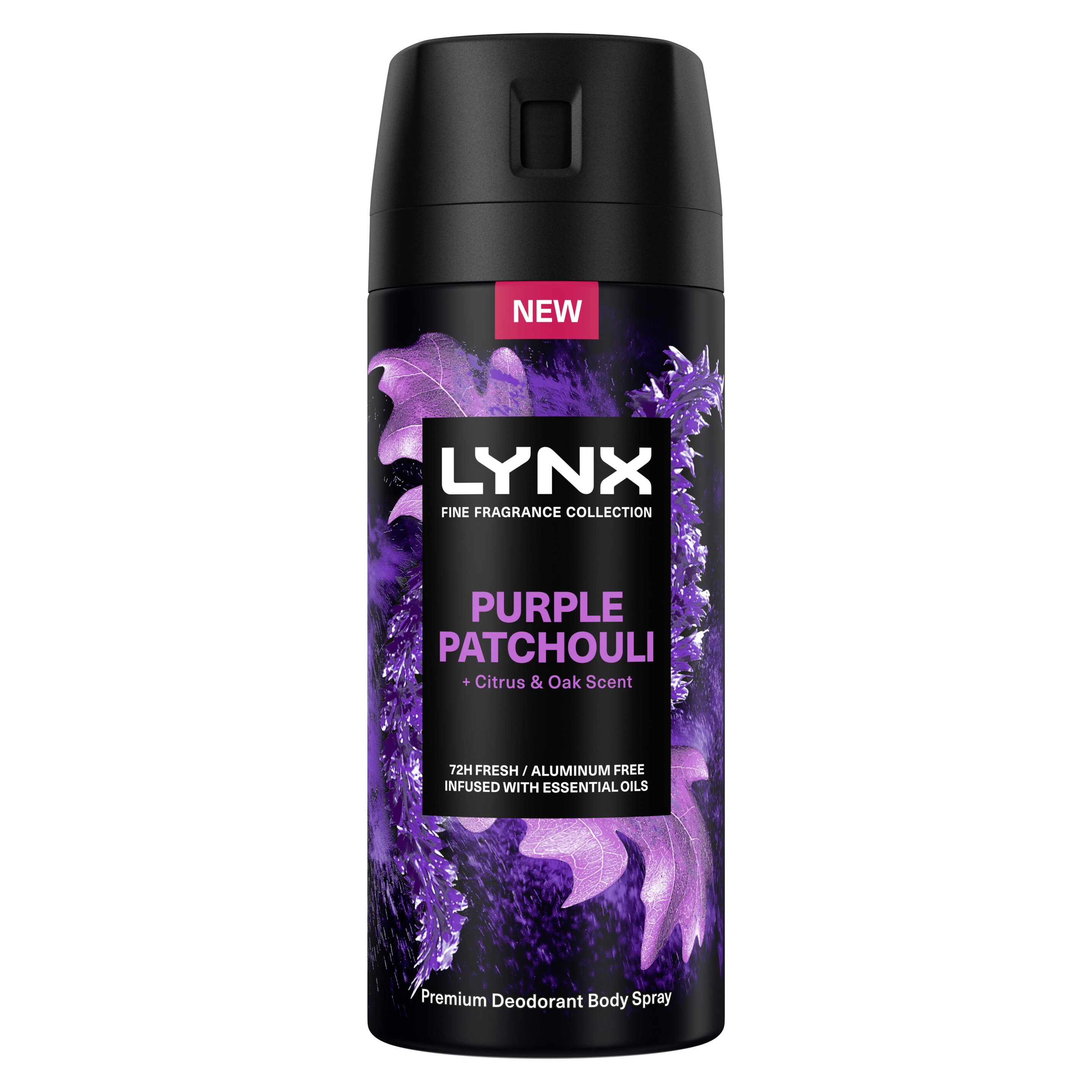 Lynx Purple Patchouli Premium Deodorant Bodyspray packshot