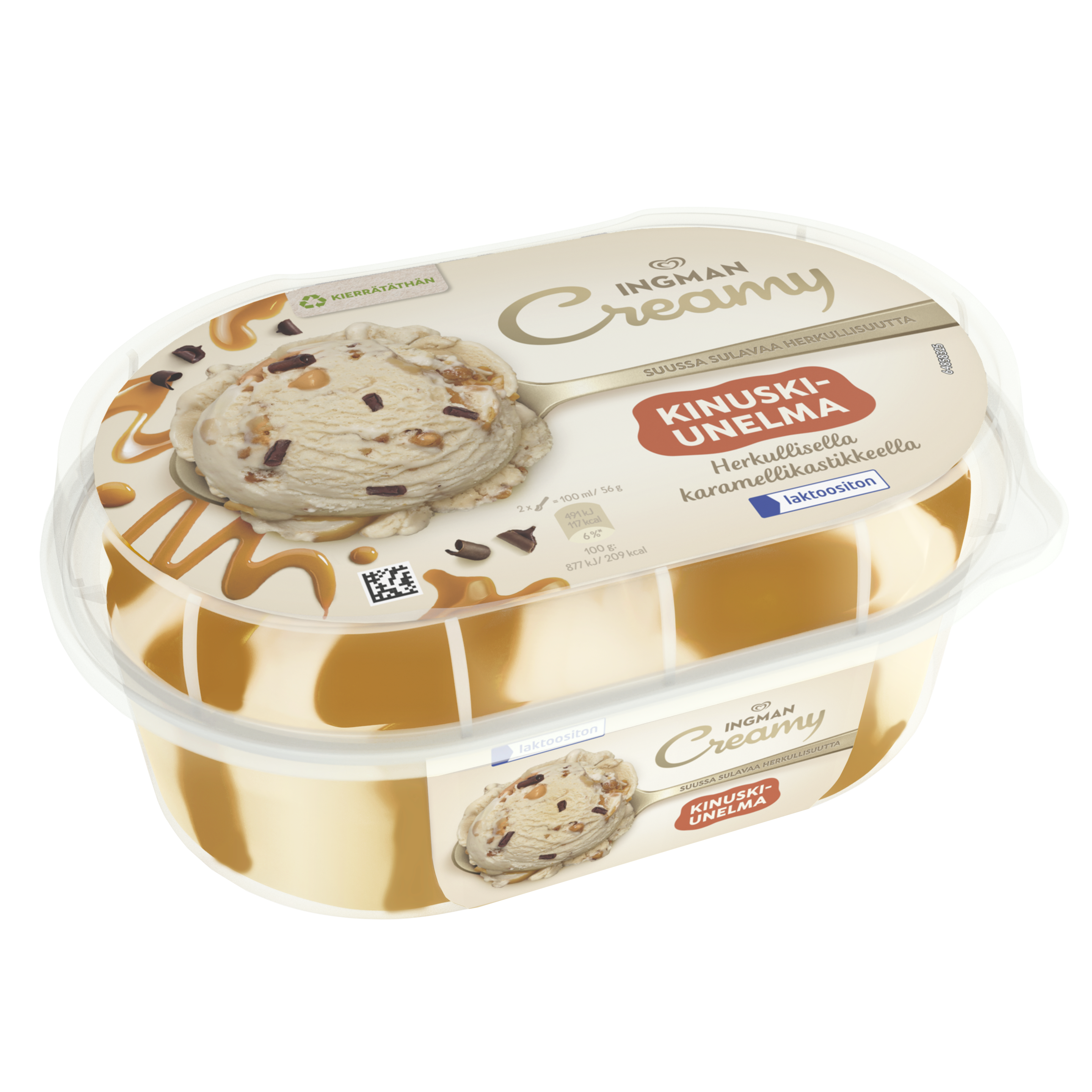 Ingman Creamy Laktoositon Kinuski-Unelma packshot