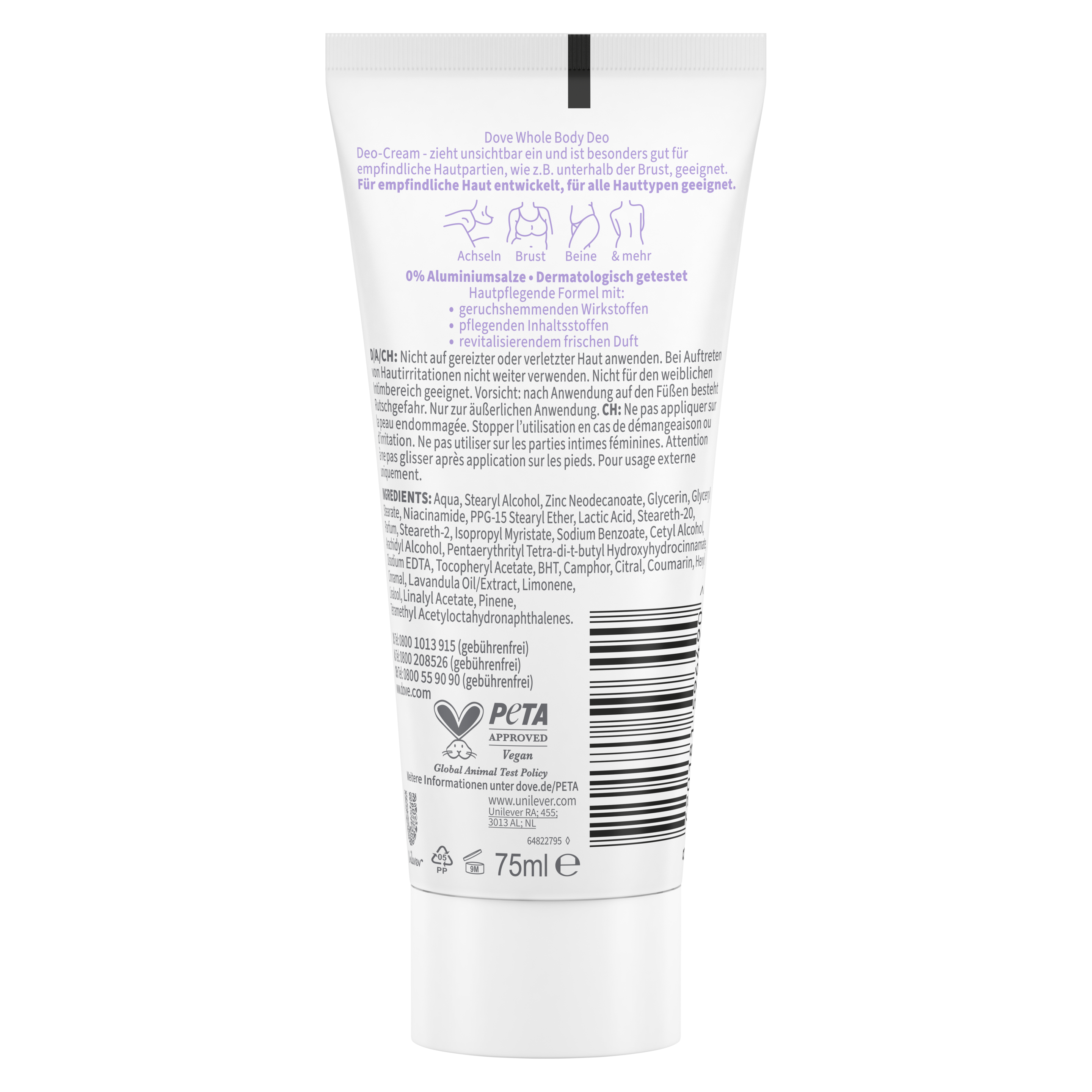 Whole Body Deo Lavendel- & Kamillenduft Deodorant-Creme