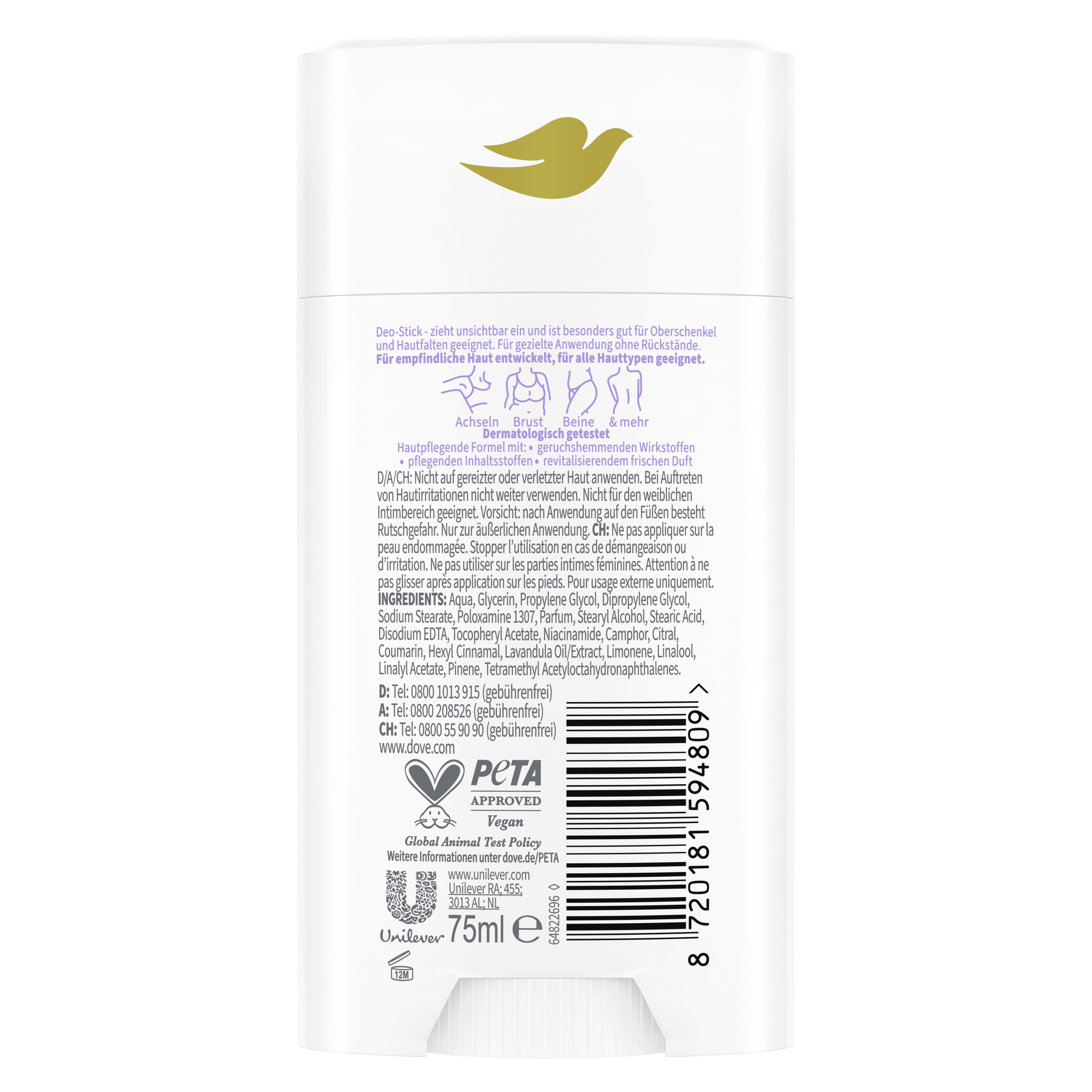 Whole Body Deo Lavendel- & Kamillenduft Deodorant-Stick
