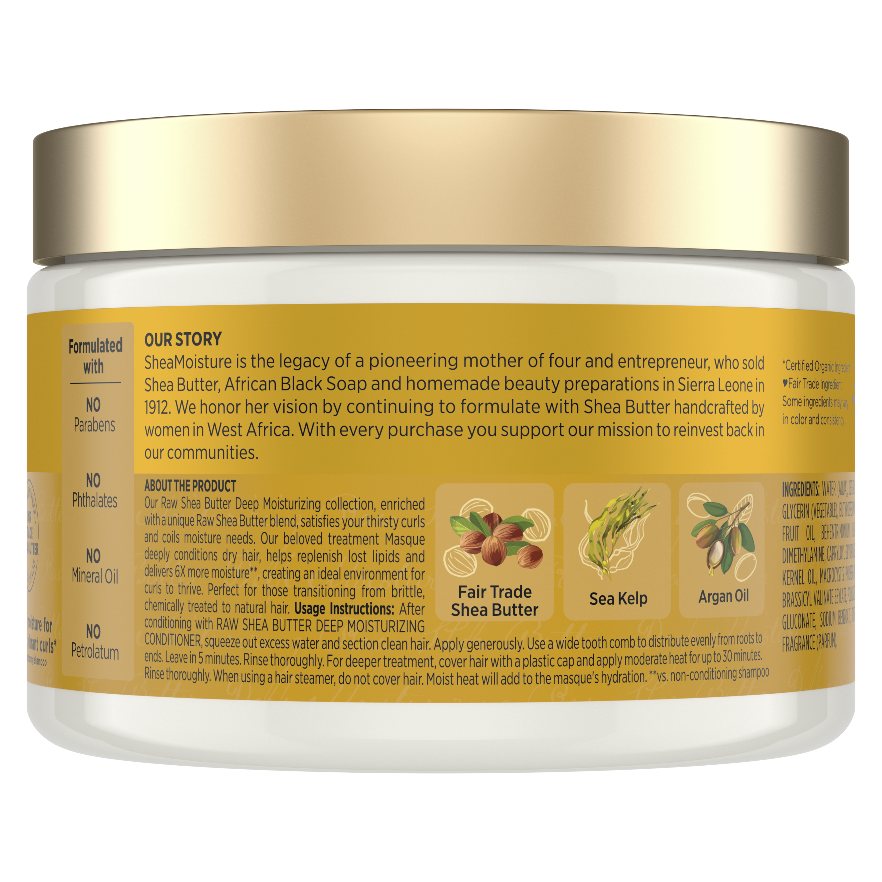 Raw Shea Butter Deep Moisturizing  Masque  115 oz