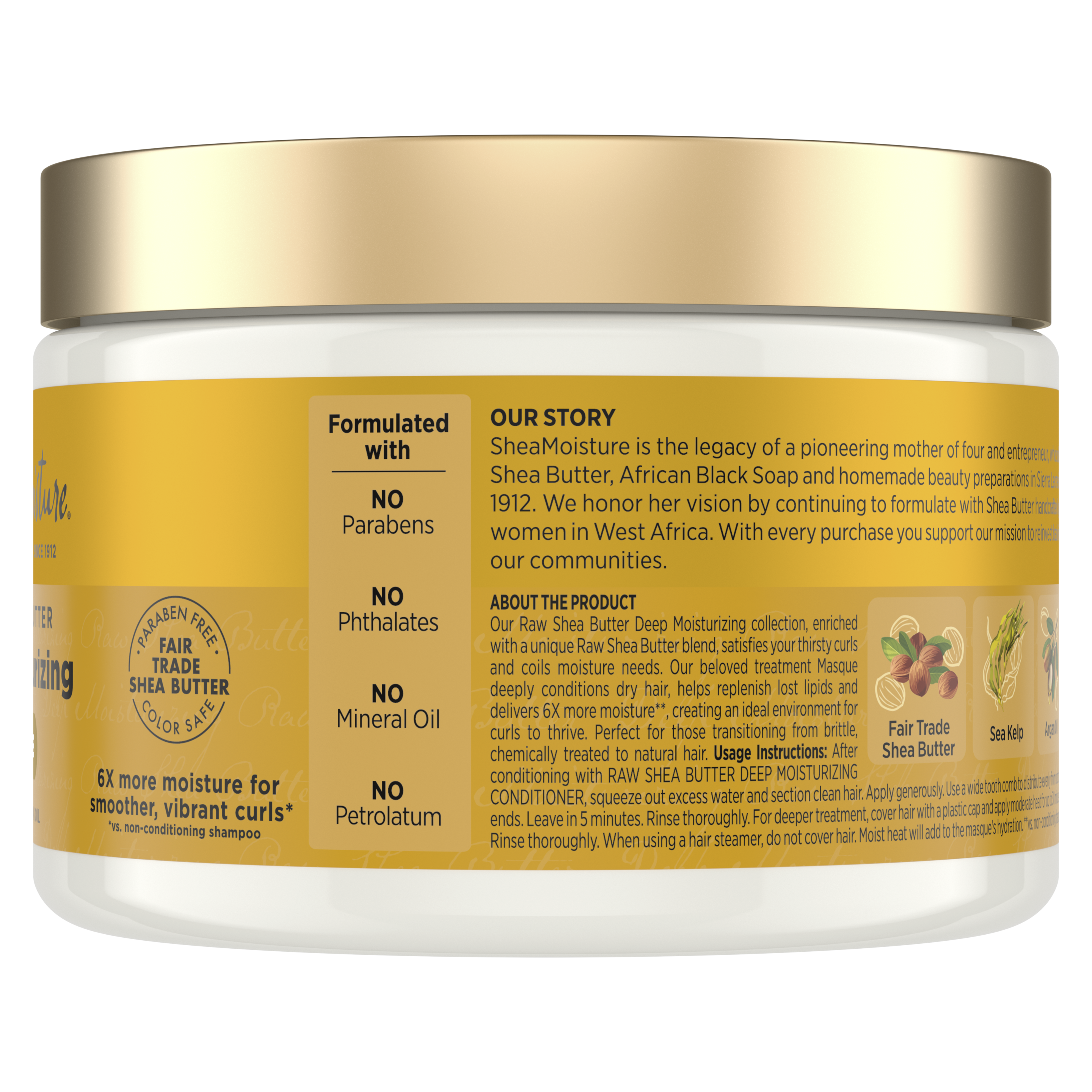 Raw Shea Butter Deep Moisturizing  Masque  115 oz