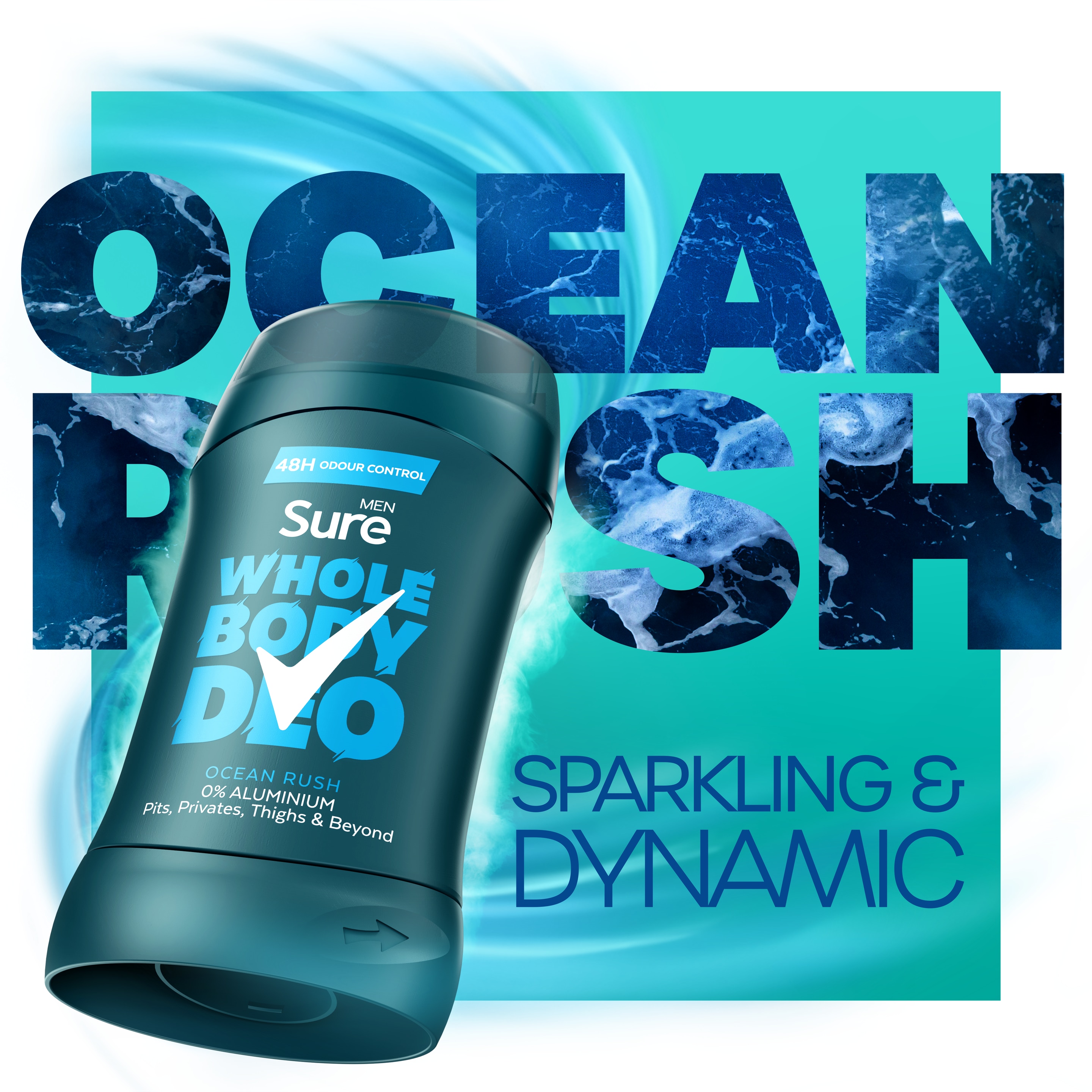 Ocean Rush Whole Body Men's Deodorant Stick
