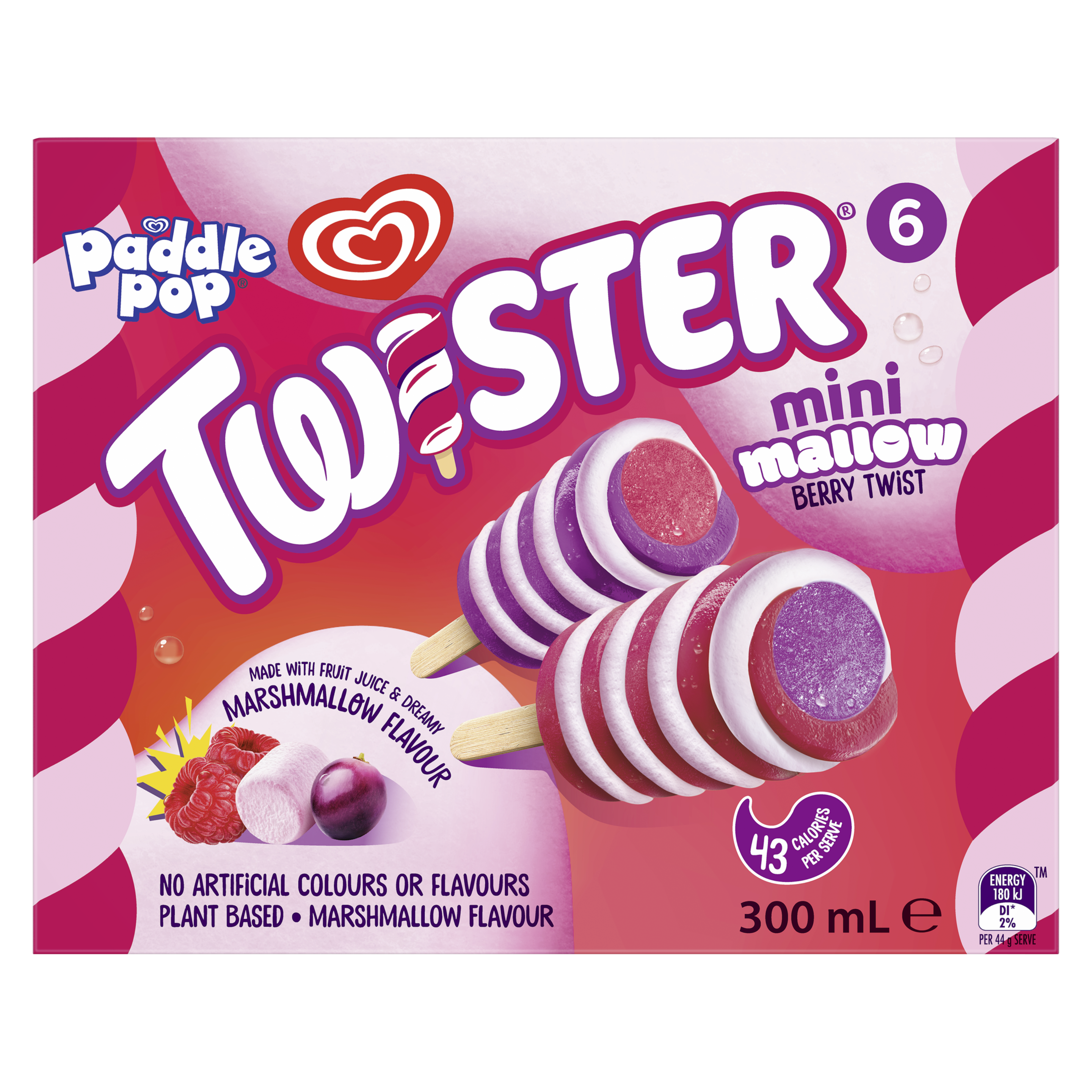 Paddle Pop Twister Mini Mallow Multipack