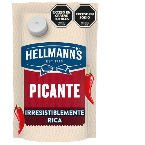 Imagen de envase Squeeze de Hellmann's Picante 250 gramos