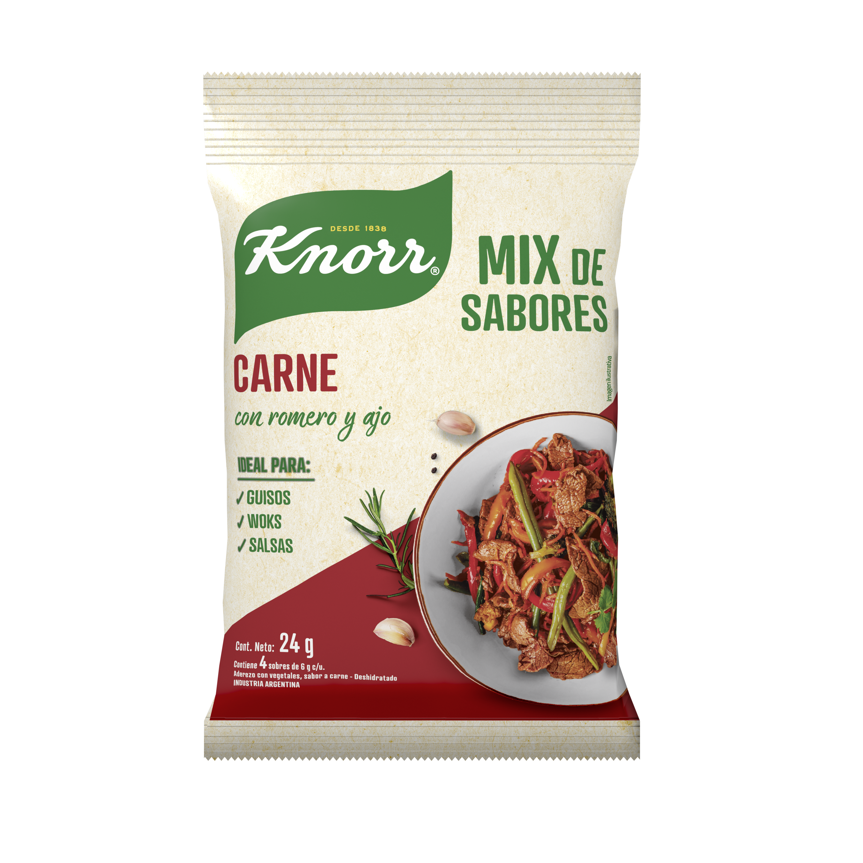 KNORR ADEREZO SABOR CARNE 24 G packshot