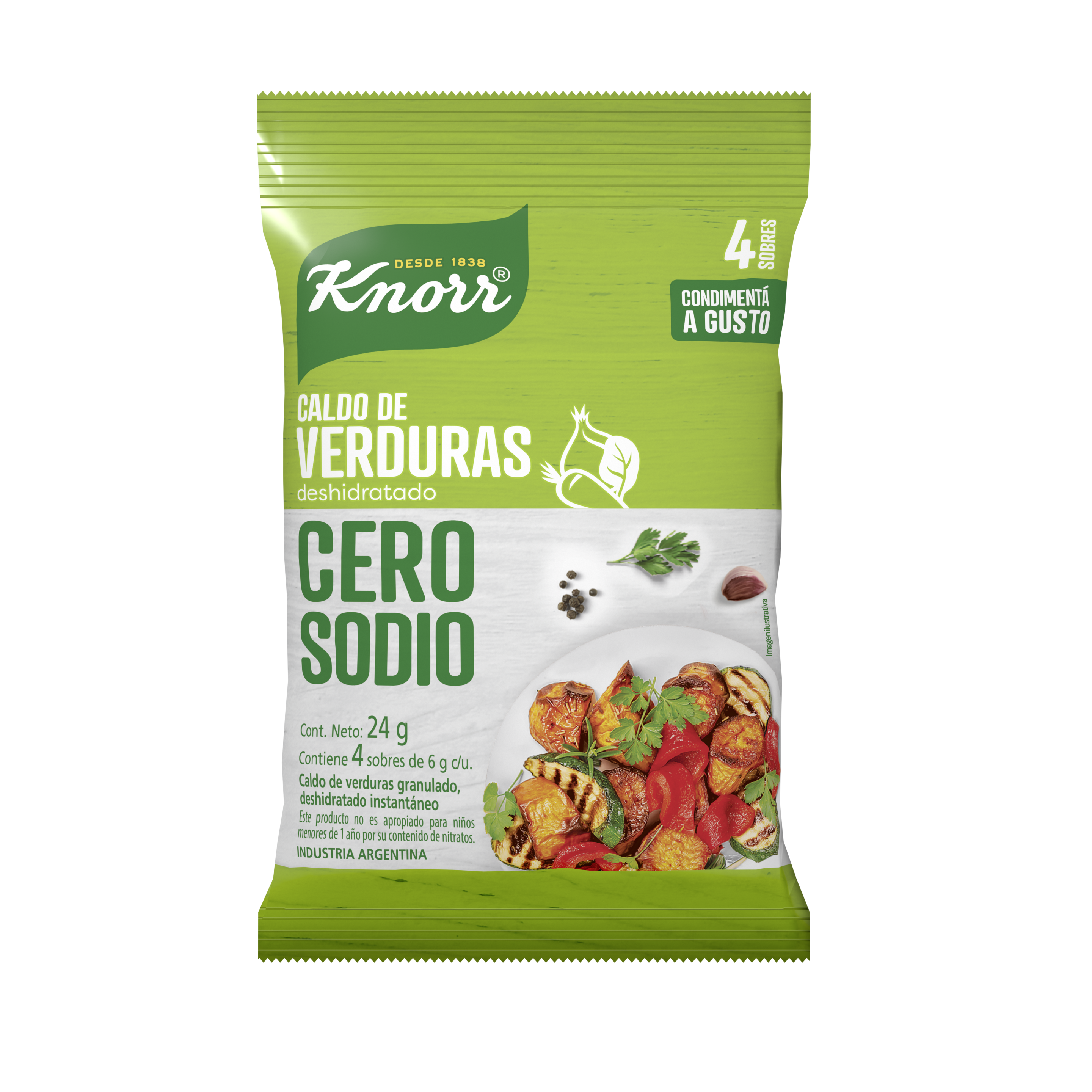 KNORR ADEREZO CERO SODIO 24 G packshot