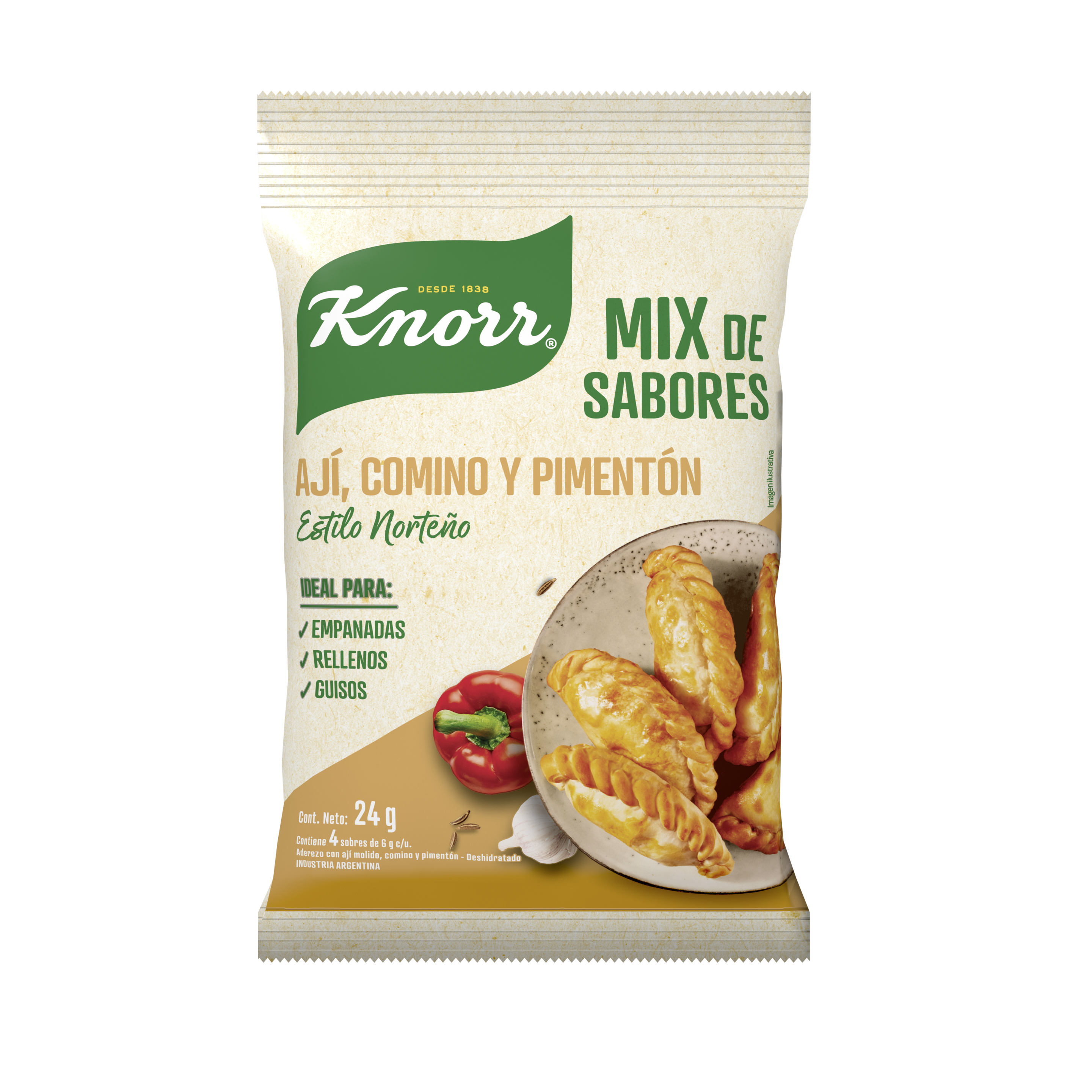 KNORR ADEREZO SABOR NORTEÑO 24 G packshot