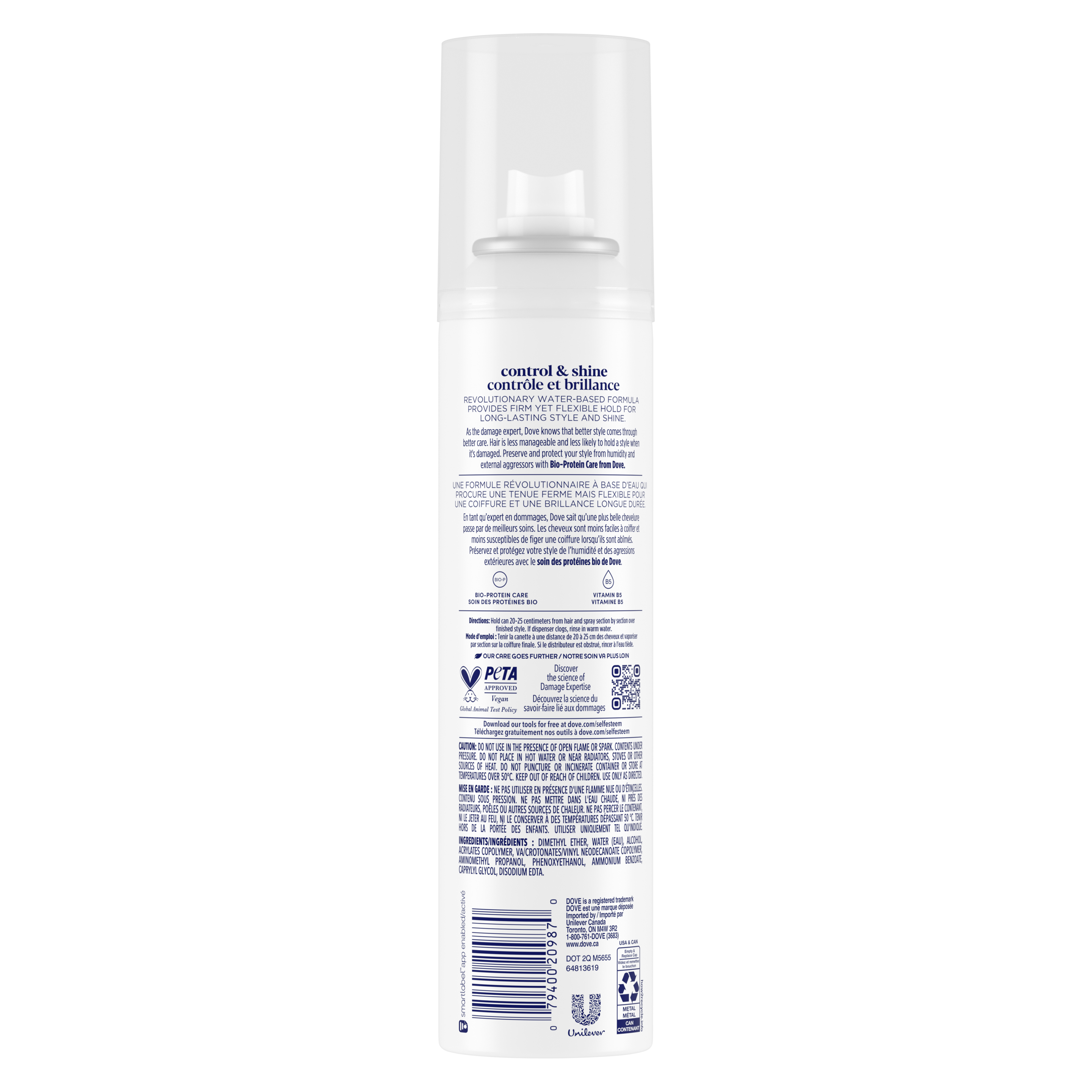 Control & Shine Unscented Hairspray