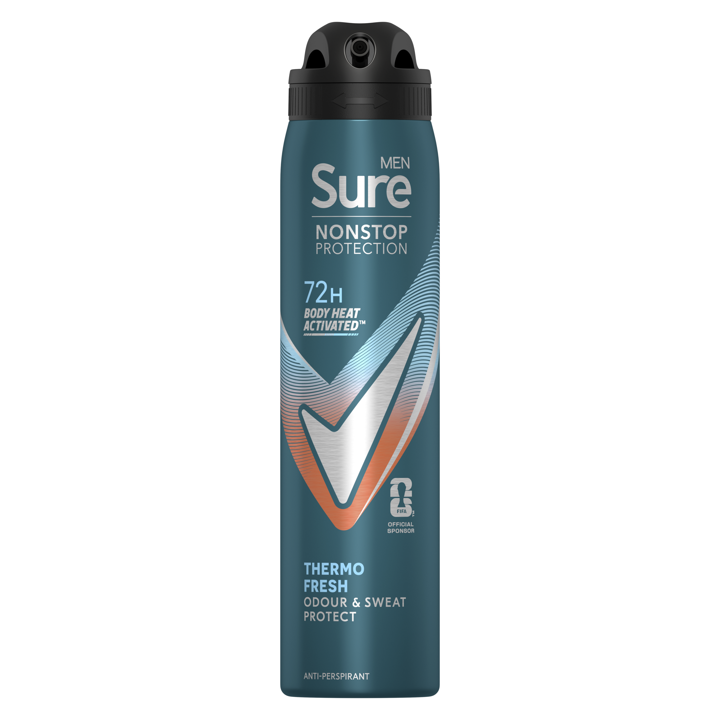 Sure Men 72hr Thermo Fresh Antiperspirant Deodorant Spray 250ml packshot