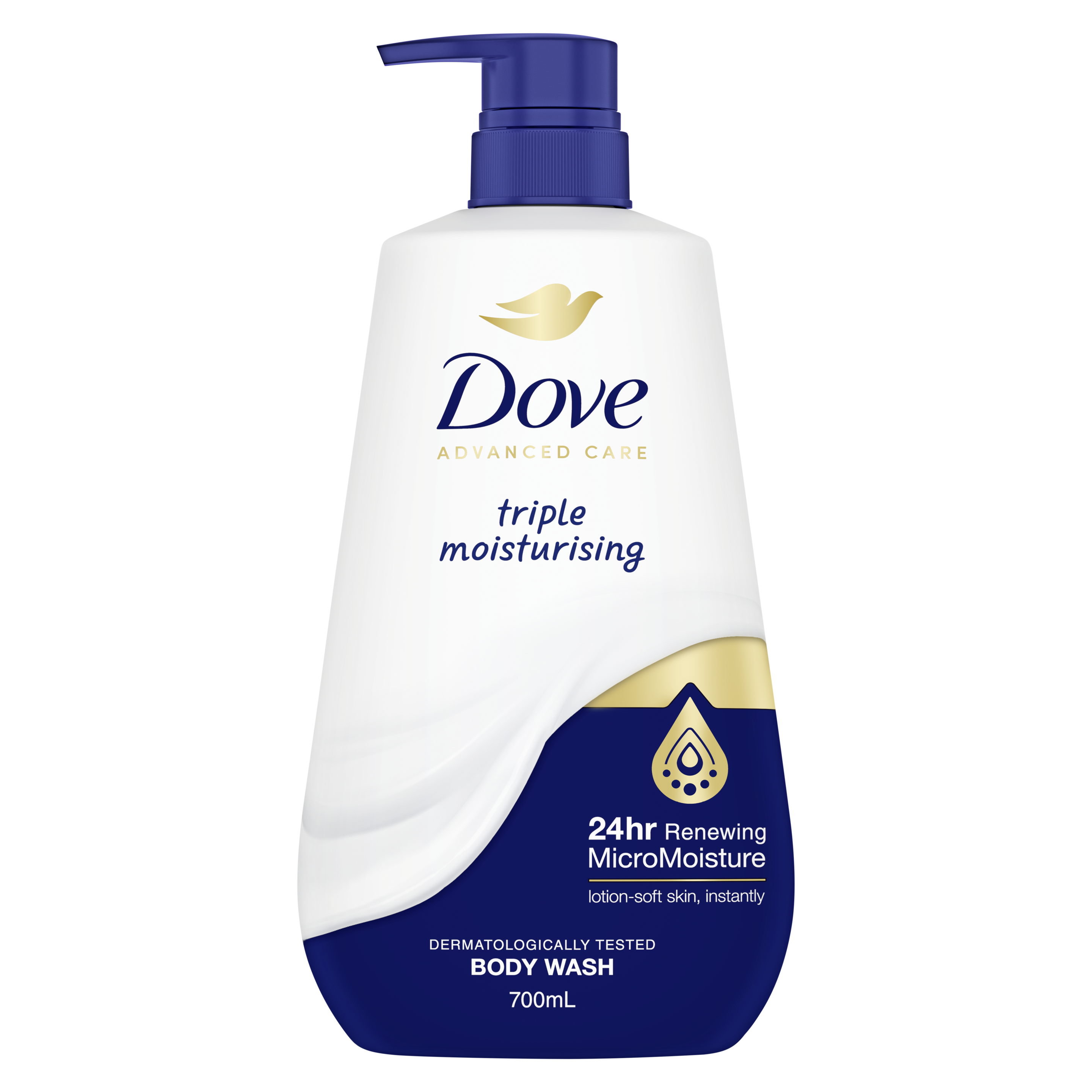 Dove Advanced Care Triple Moisturising Body Wash 700ml