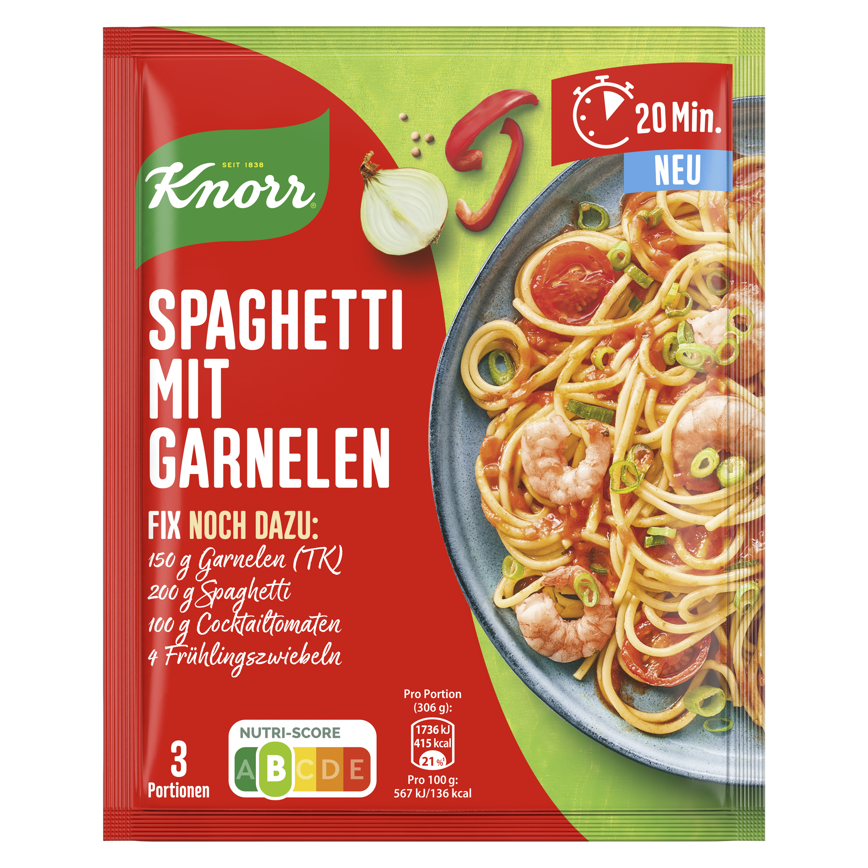Knorr Fix Spaghetti mit Garnelen 38 g