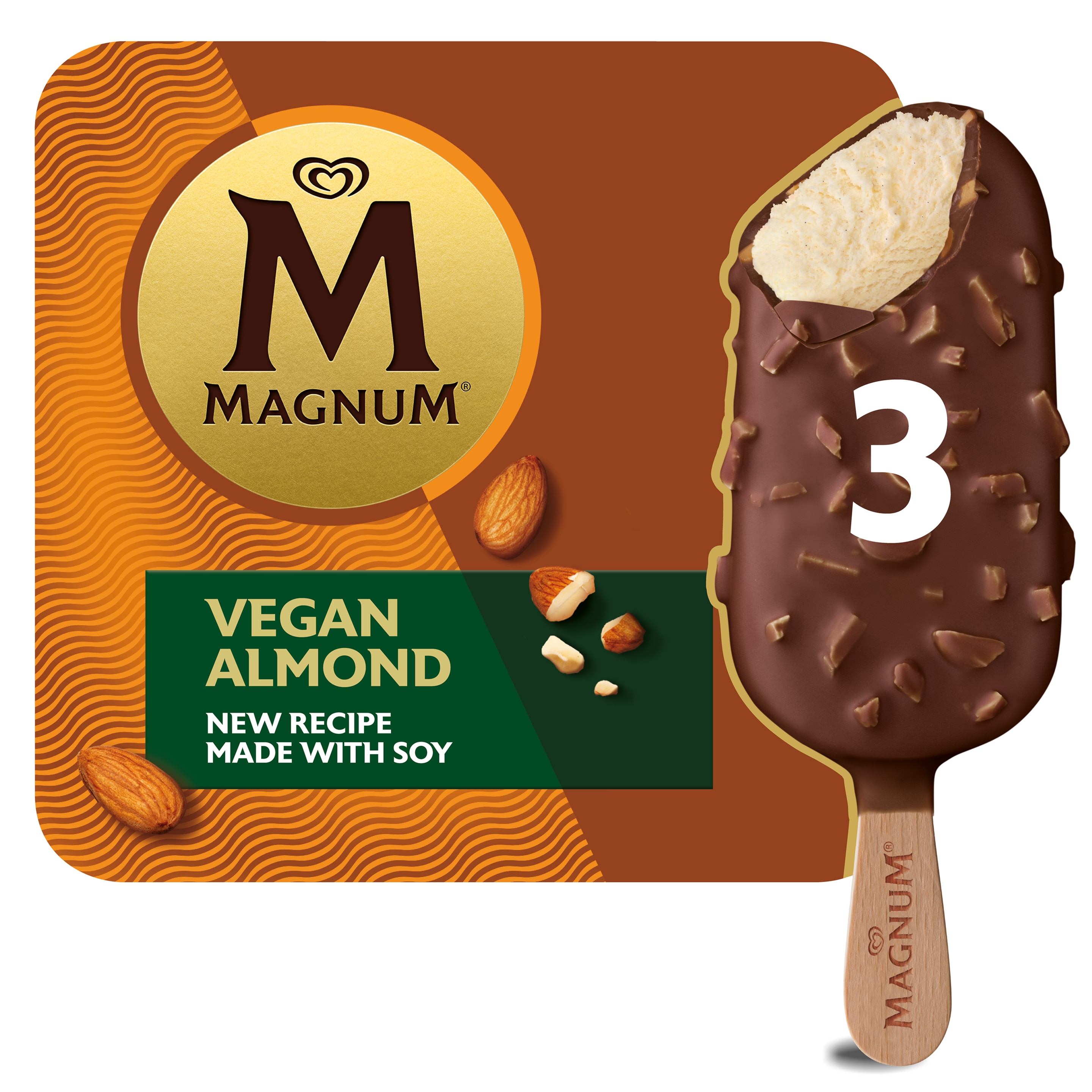 Magnum Vegan Classic 3 x 90ml Front of pack packshot