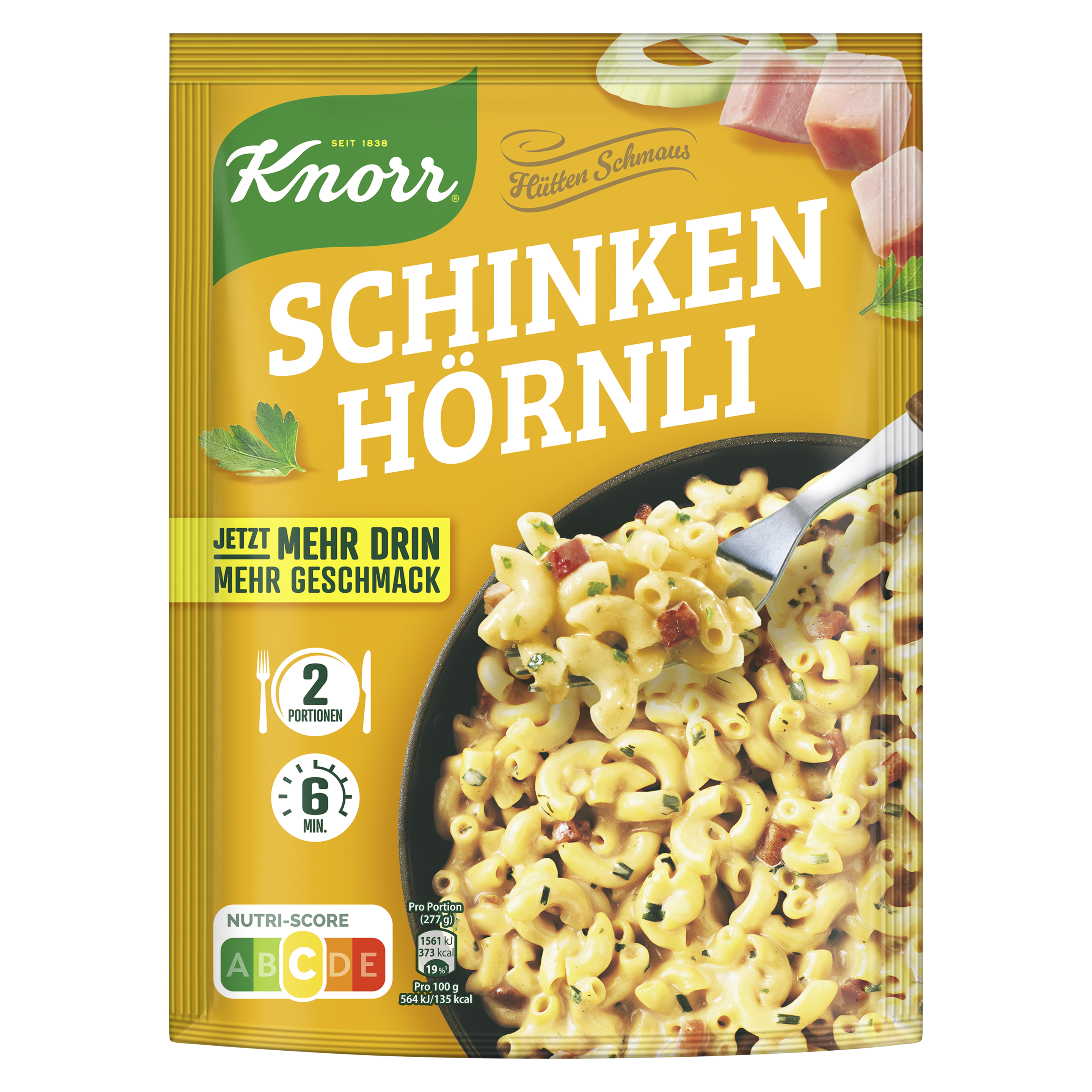 Knorr Hüttenschmaus Schinken Hörnli 173g
